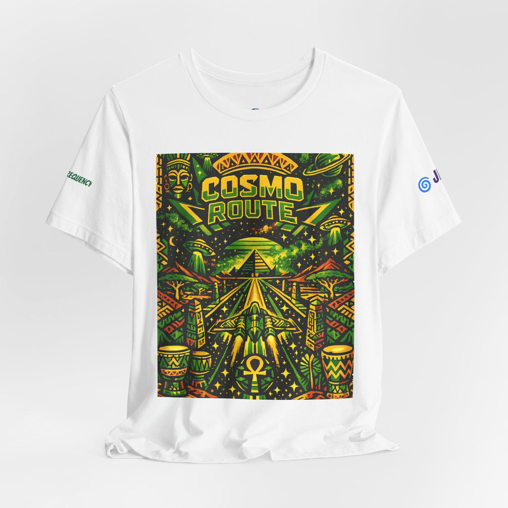 Cosmo Route / Ether Rising  ✅️✅️✅️ Tee — Cosmic Roots Collection Printify