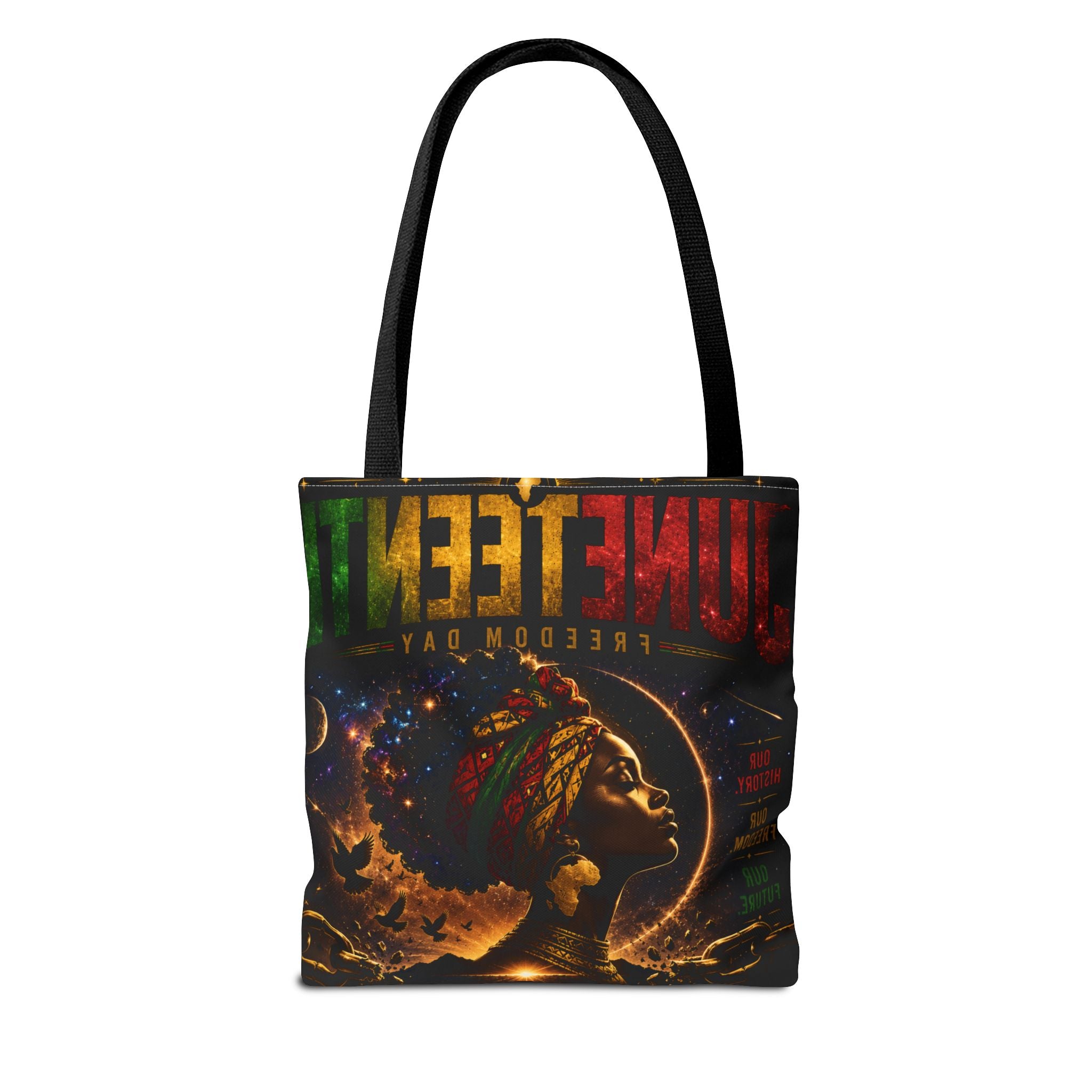 Juneteenth Freedom Day Tote Bag — Afrocentric Celebration Canvas Tote