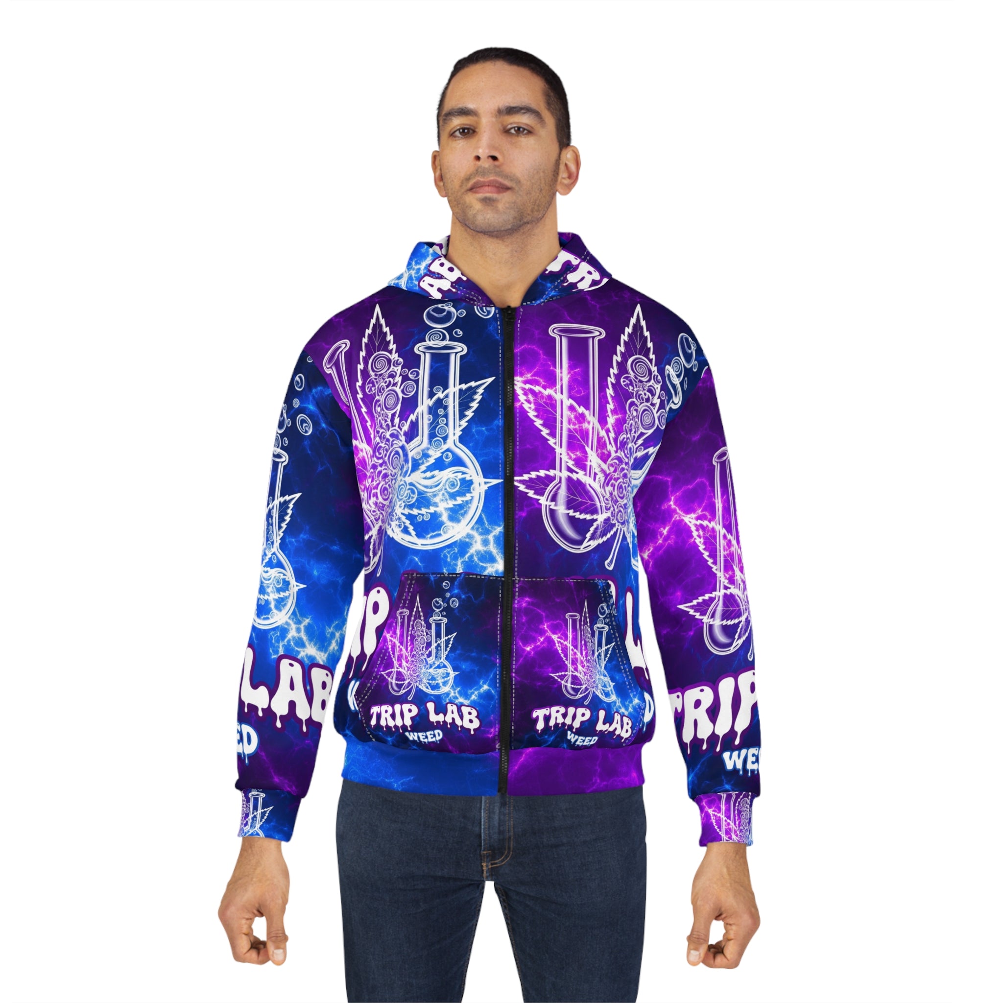Trip Lab Weed Zip Hoodie