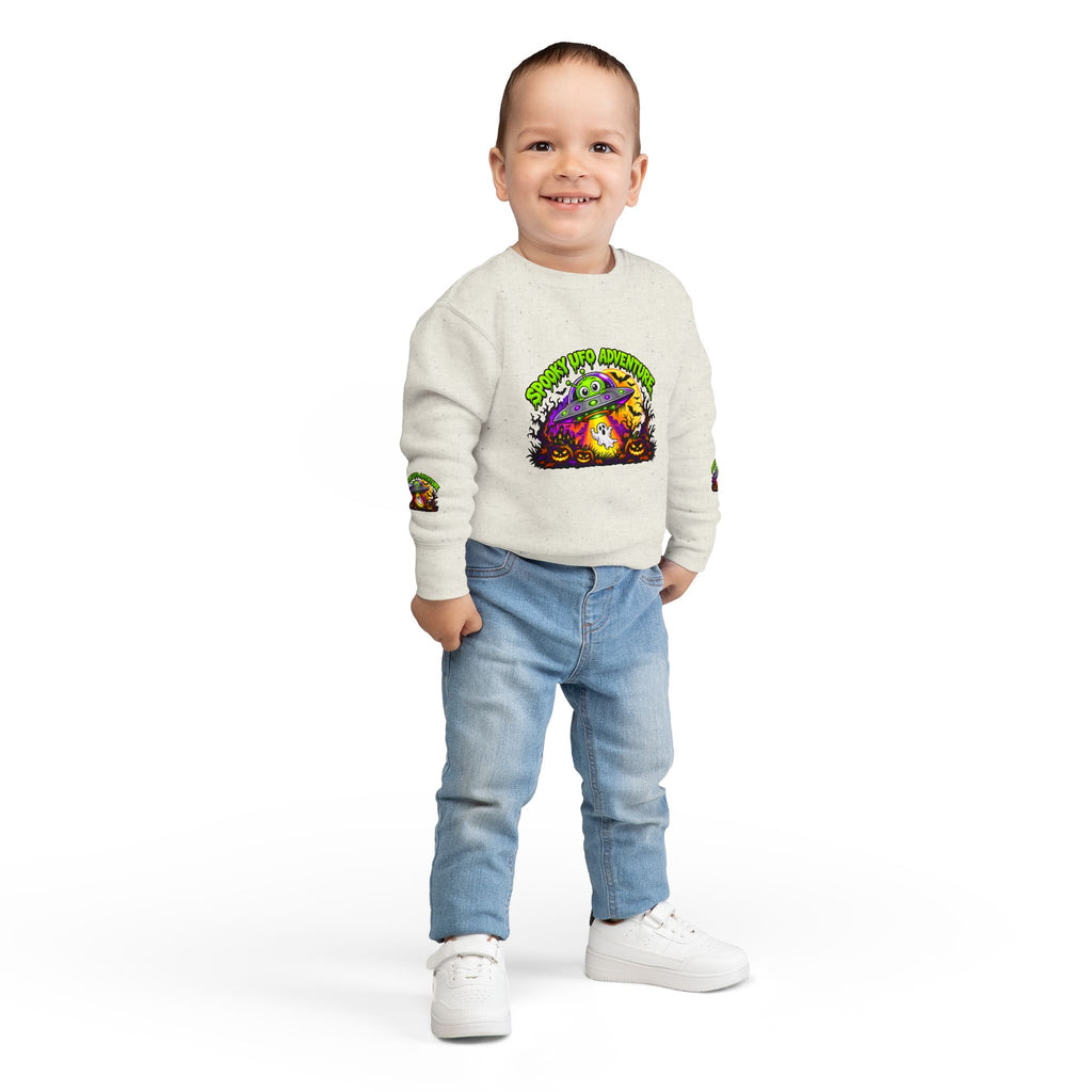 Spooky UFO Adventure Toddler Sweatshirt