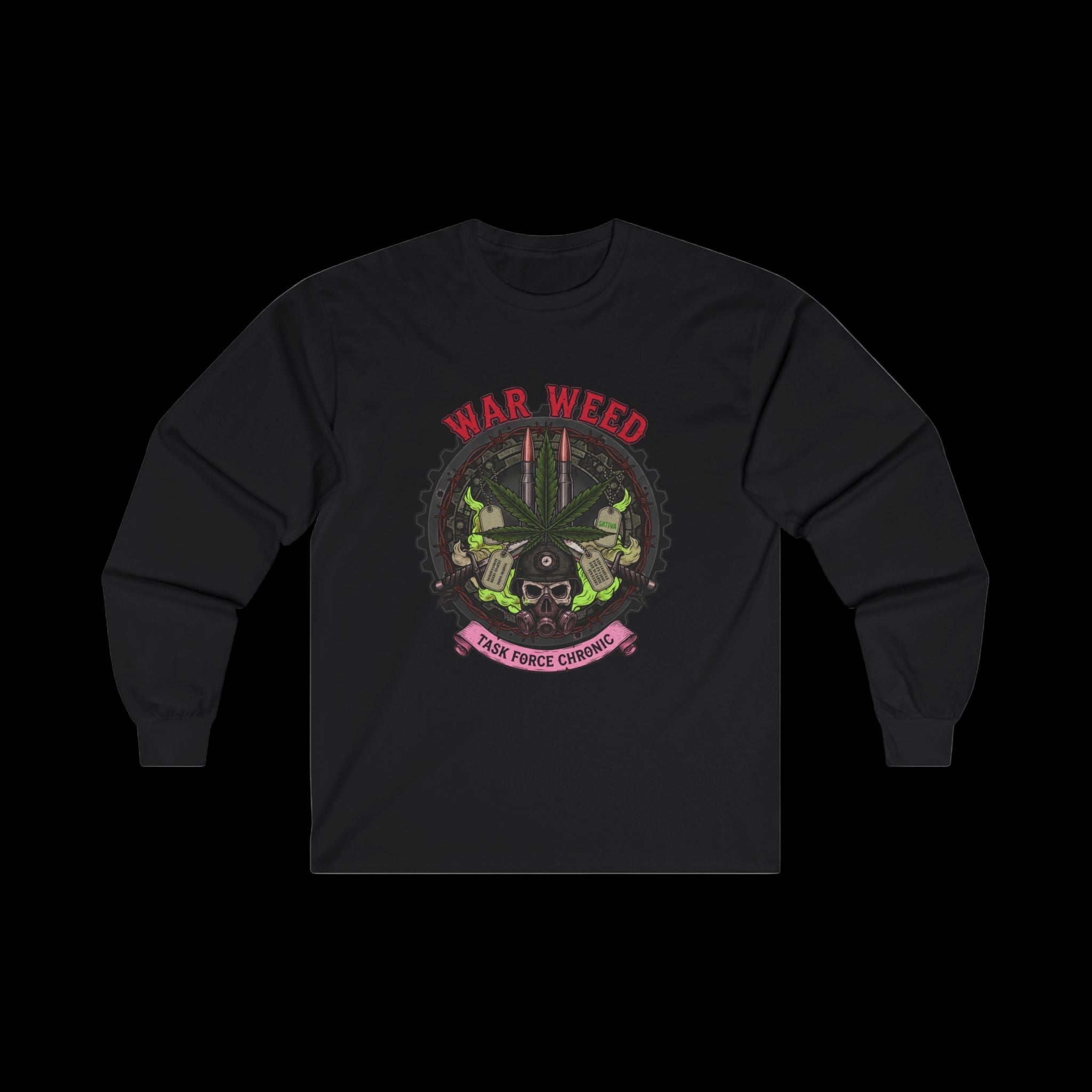 War weed Cotton Long Sleeve Tee