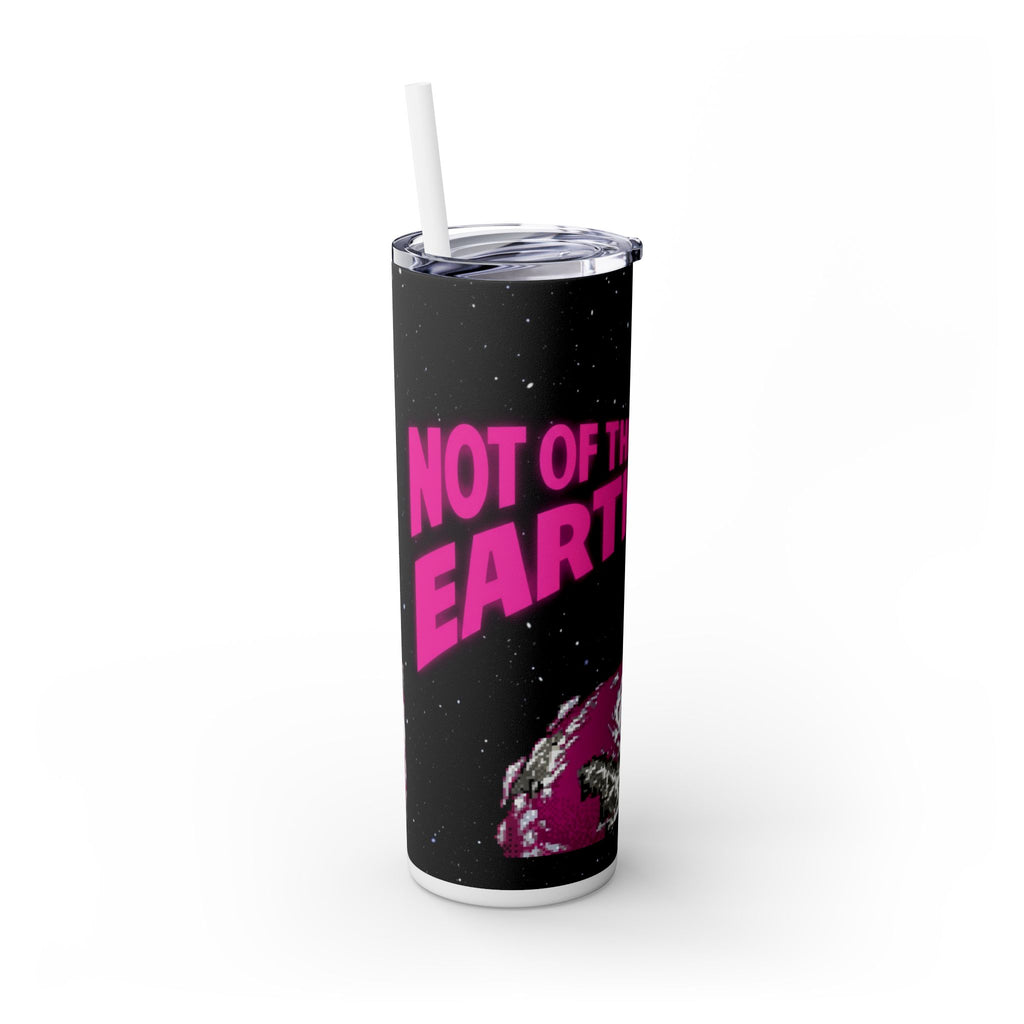 Skinny Tumbler — 'Not of This Earth' Retro Space 20oz Stainless Straw Cup