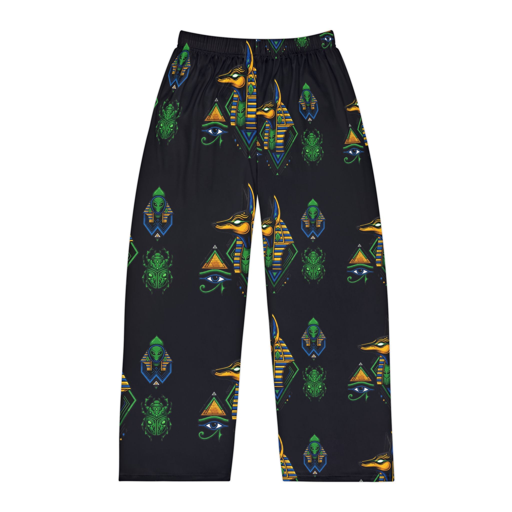 Egyptian-Themed Men's Pajama Pants, Cozy Sleepwear, Retro Lounge Pants, Unique Gift for Him, Everyday Comfort, Dreamy Nights
