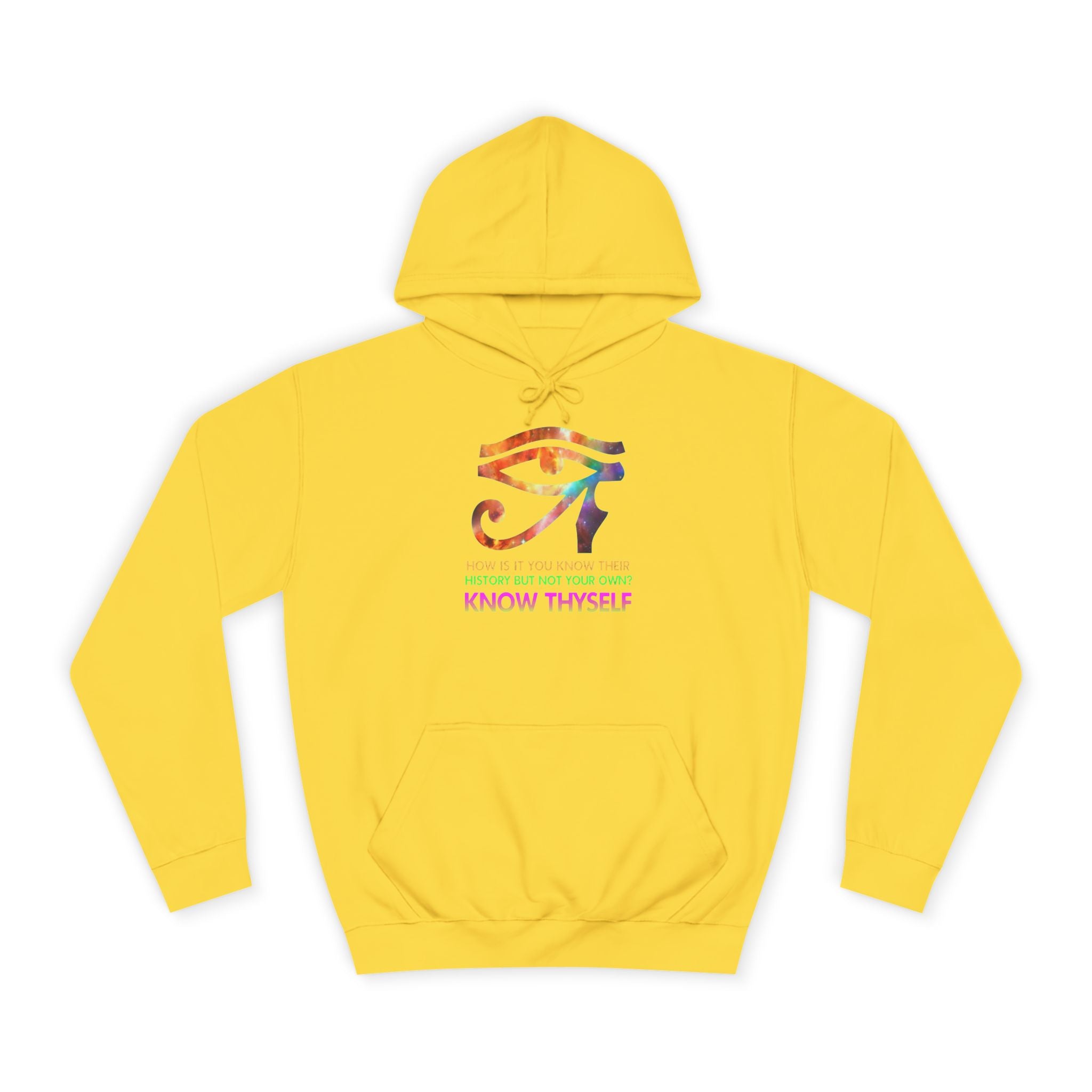 Know Thyself Hoodie — Inspirational College Sweatshirt