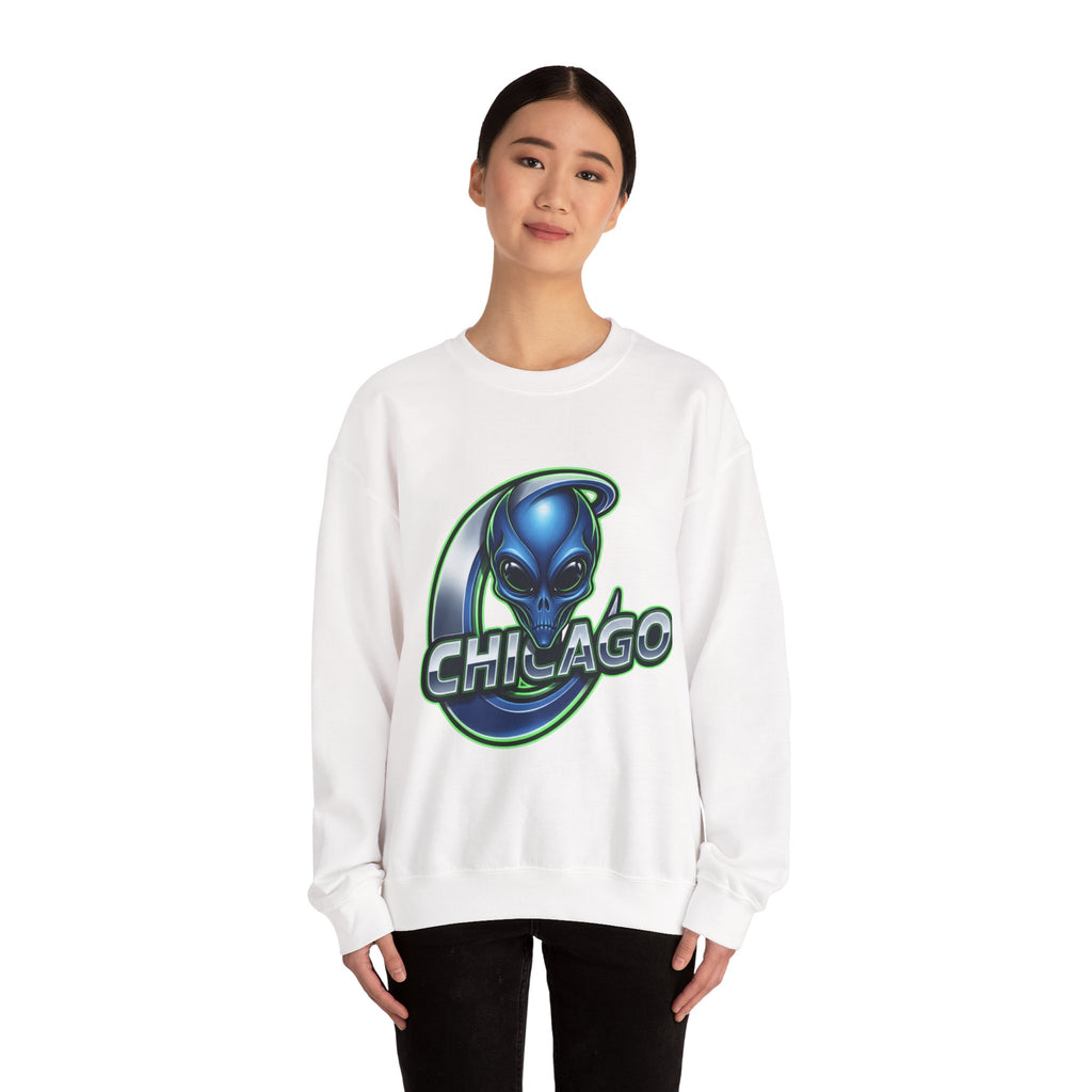 Chicago Alien Sweatshirt — Alien Graphic Crewneck