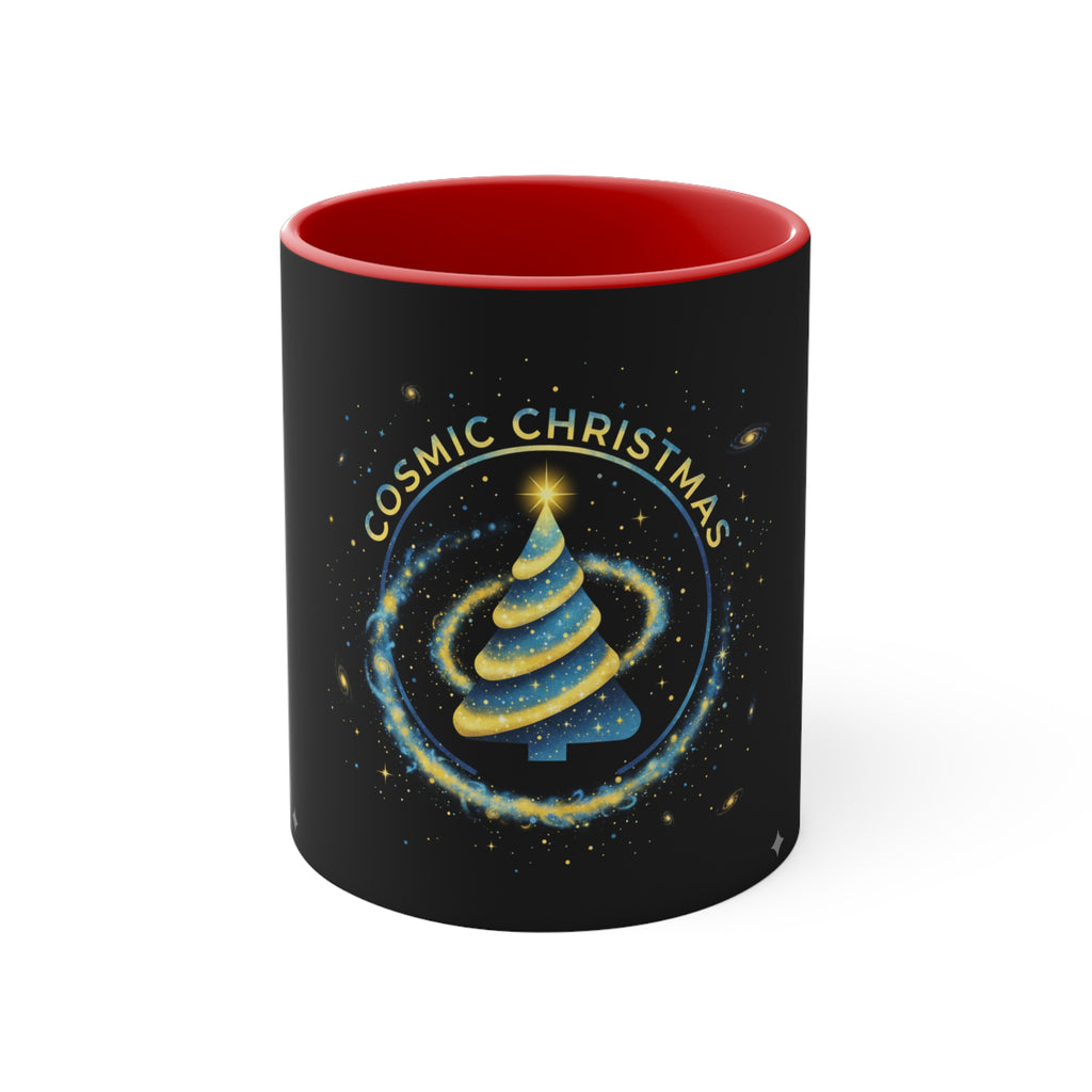 Cosmic Christmas Mug — 11oz Accent Holiday Coffee Cup❄️