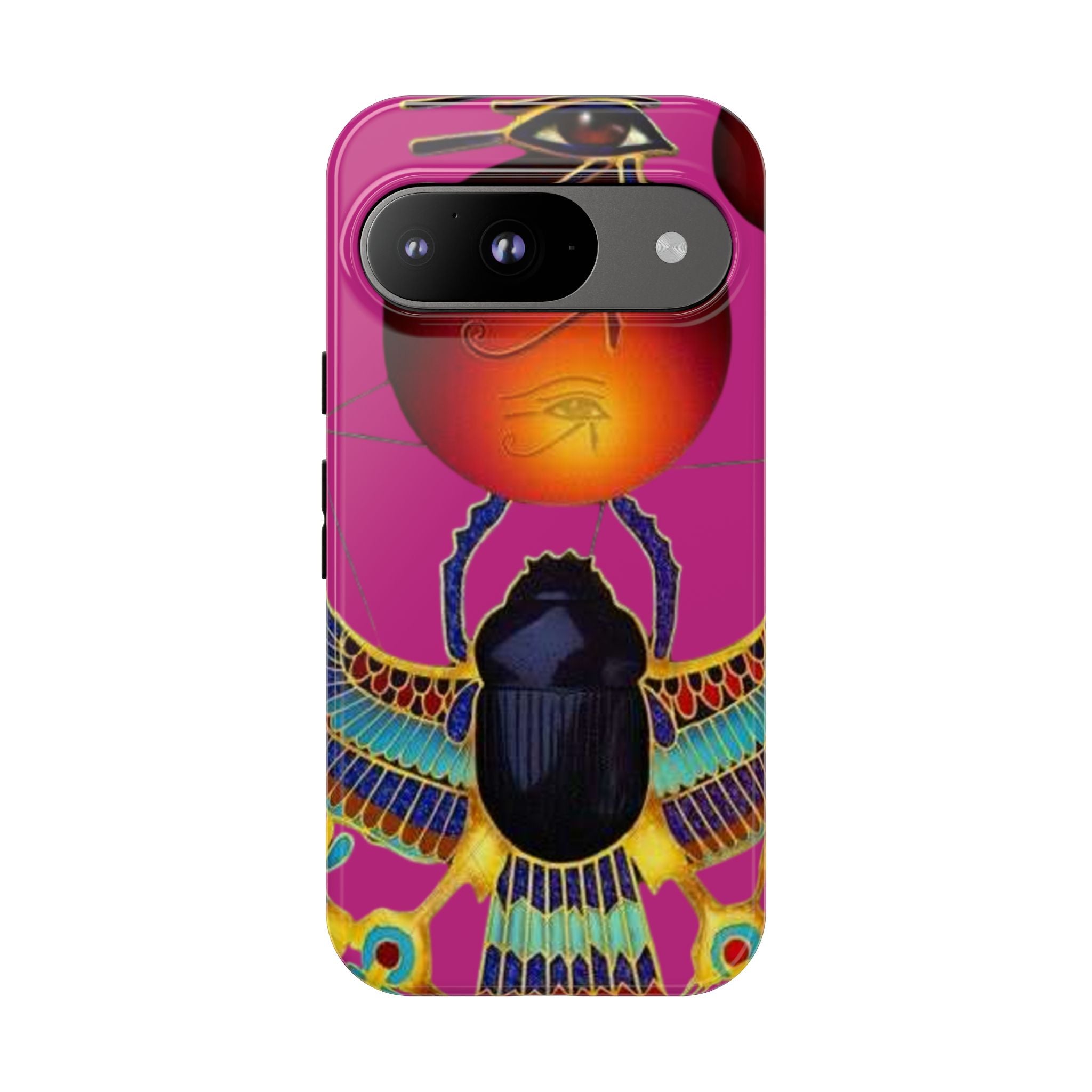 Vibrant Phone Case with Egyptian Inspired Design, Durable Phone Cover, Unique Gift for Her, Artful Accessory for Everyday Use