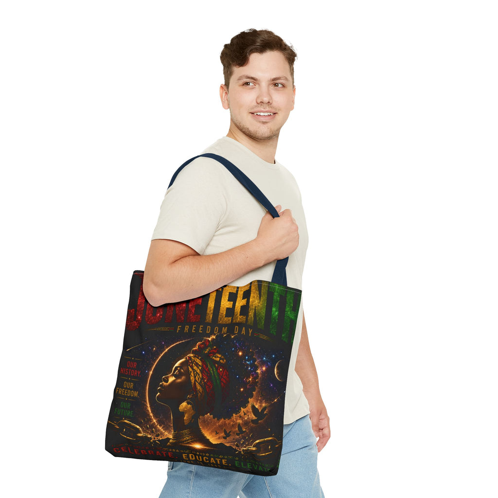 Juneteenth Freedom Day Tote Bag — Afrocentric Celebration Canvas Tote