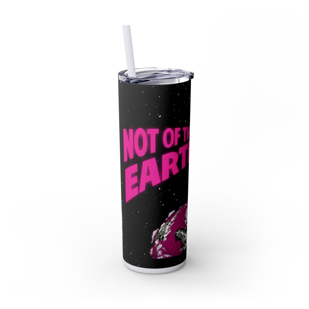Skinny Tumbler — 'Not of This Earth' Retro Space 20oz Stainless Straw Cup