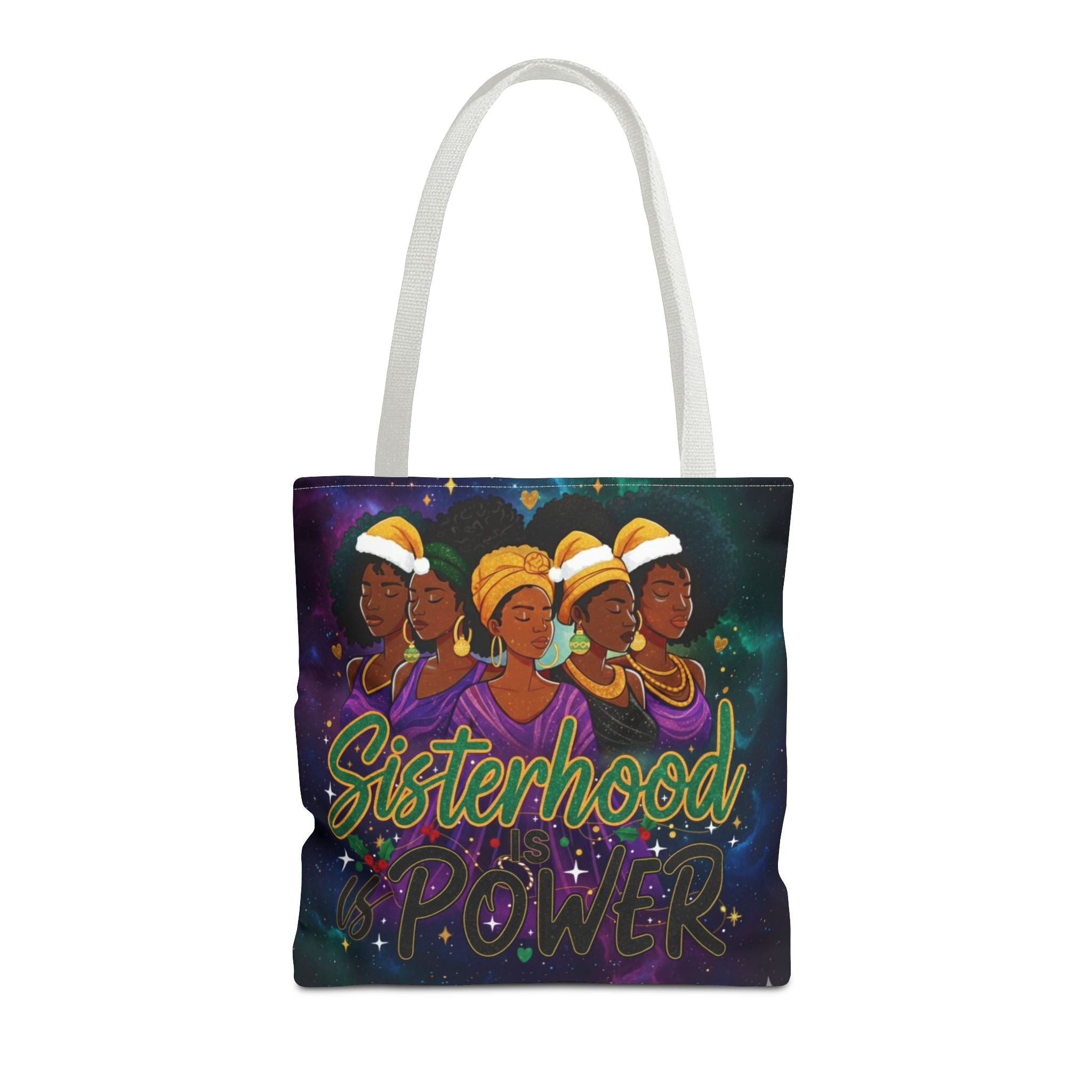 Sisterhood Power Tote Bag – Afrocentric Women Unity Canvas Tote