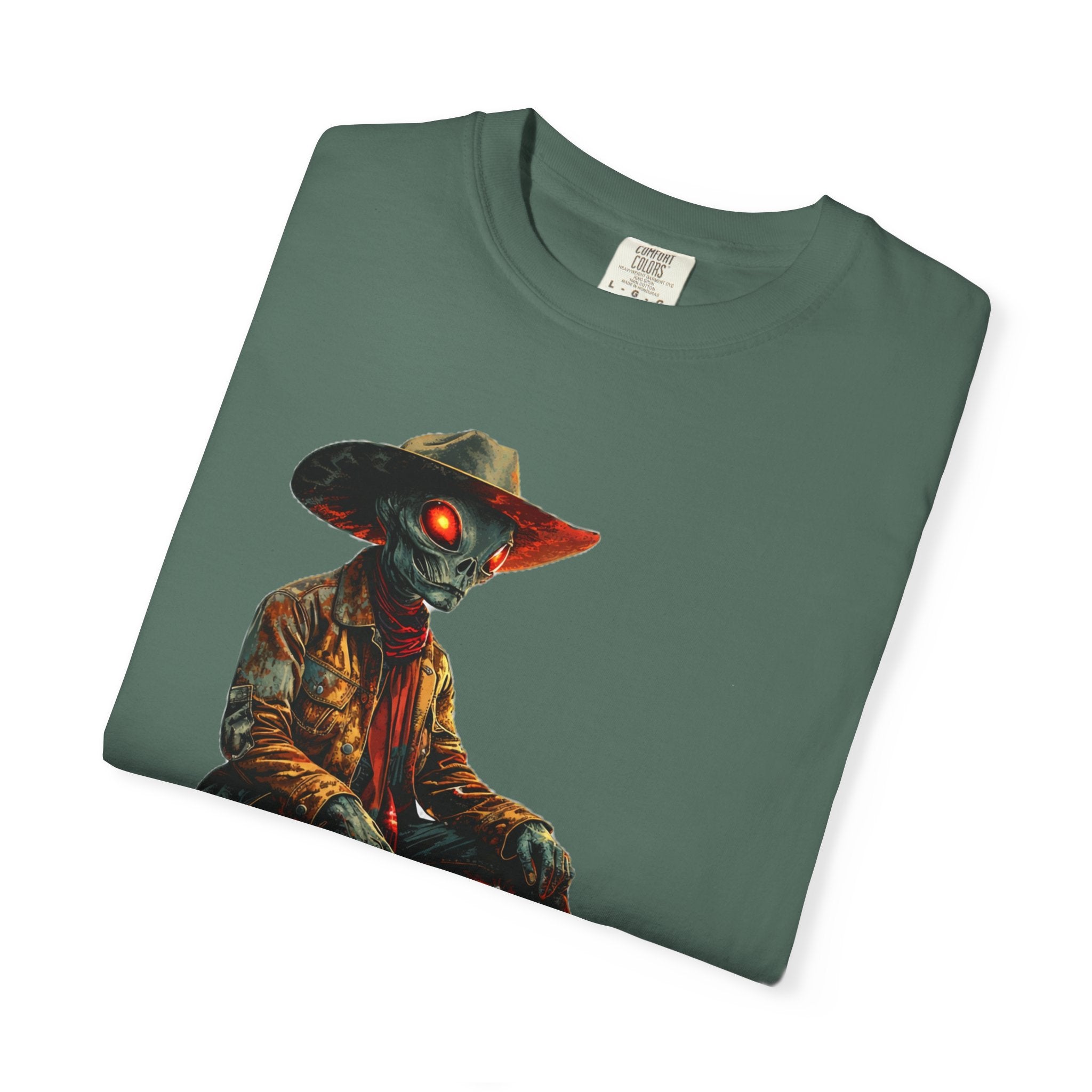 Gettin’ Weird Alien Cowboy Tee – Vintage Western Graphic Shirt