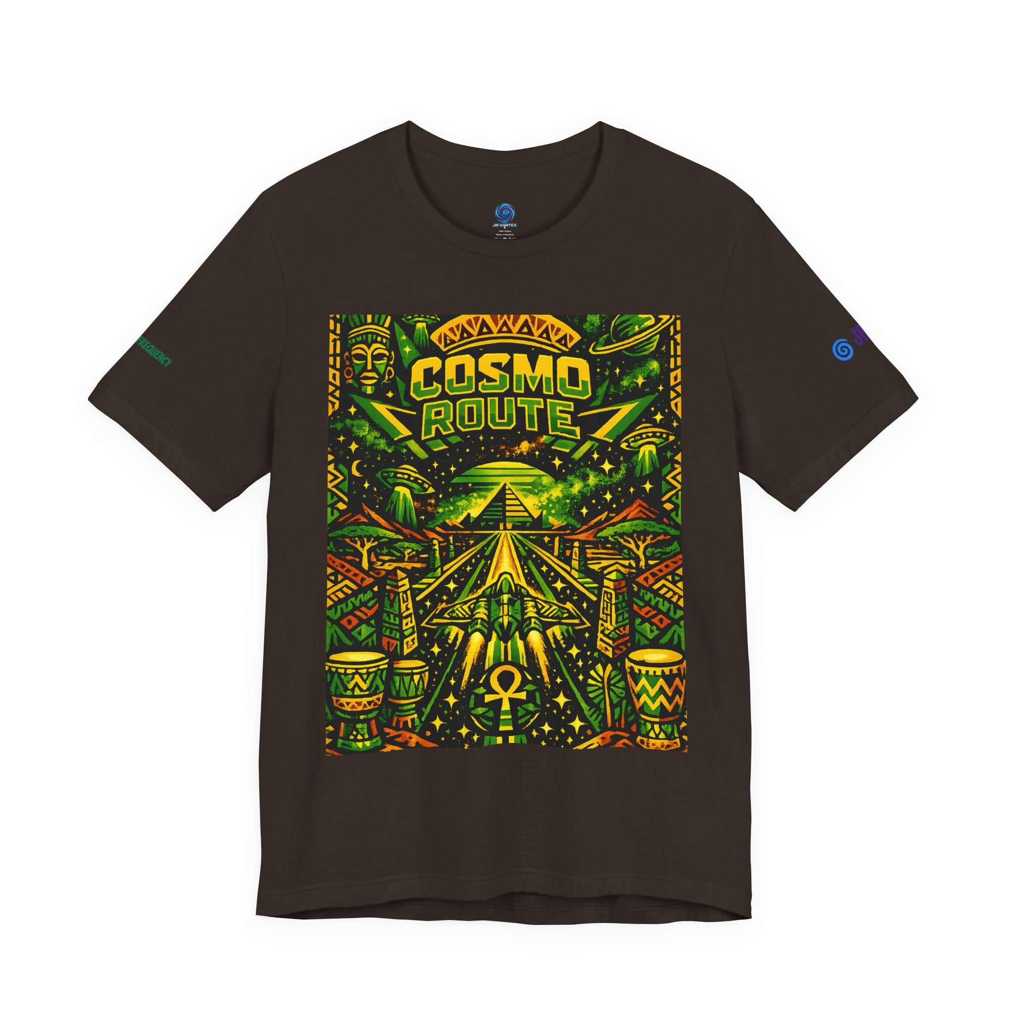 Cosmo Route / Ether Rising  ✅️✅️✅️ Tee — Cosmic Roots Collection Printify
