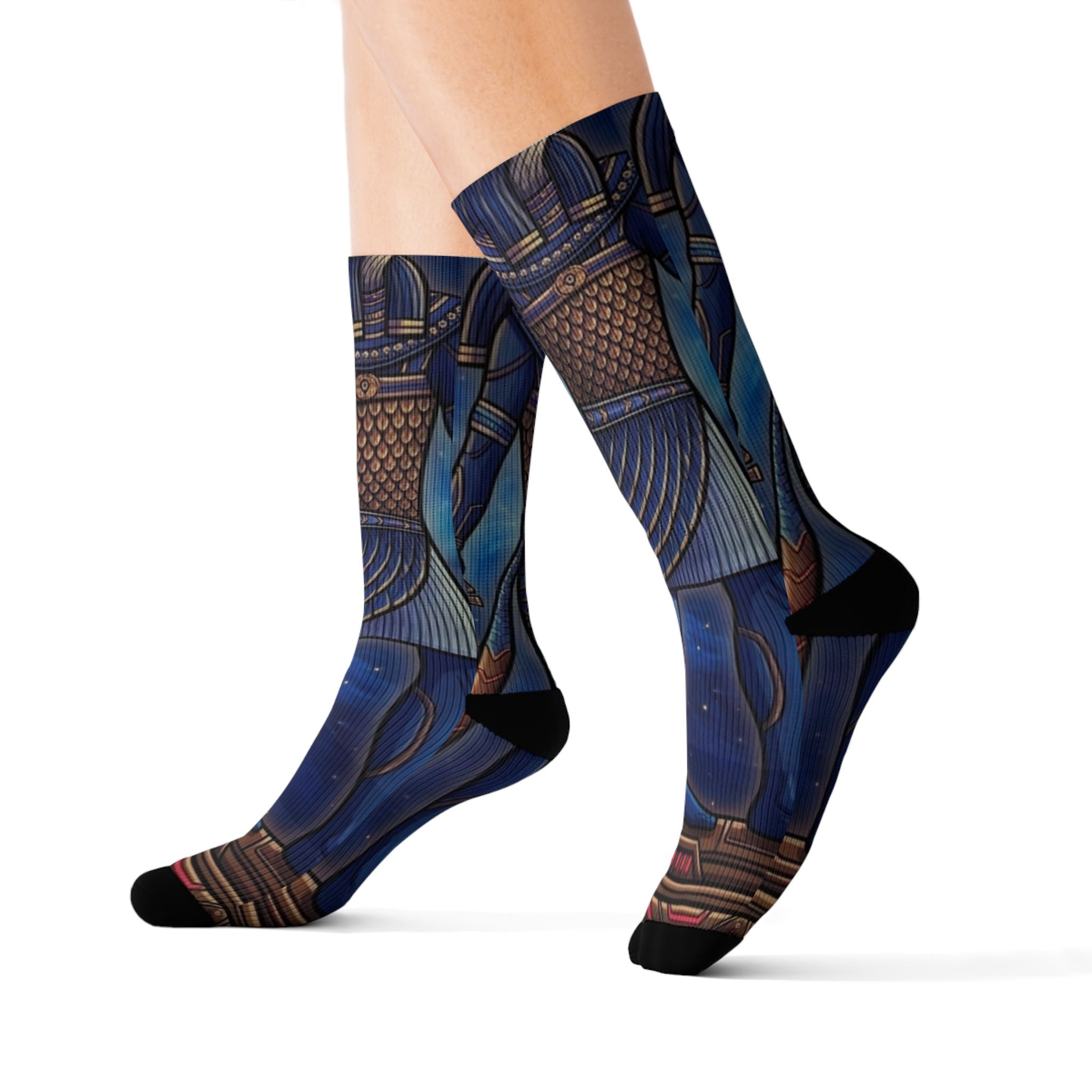 Ancient Frequency Socks – Blue Pharaoh