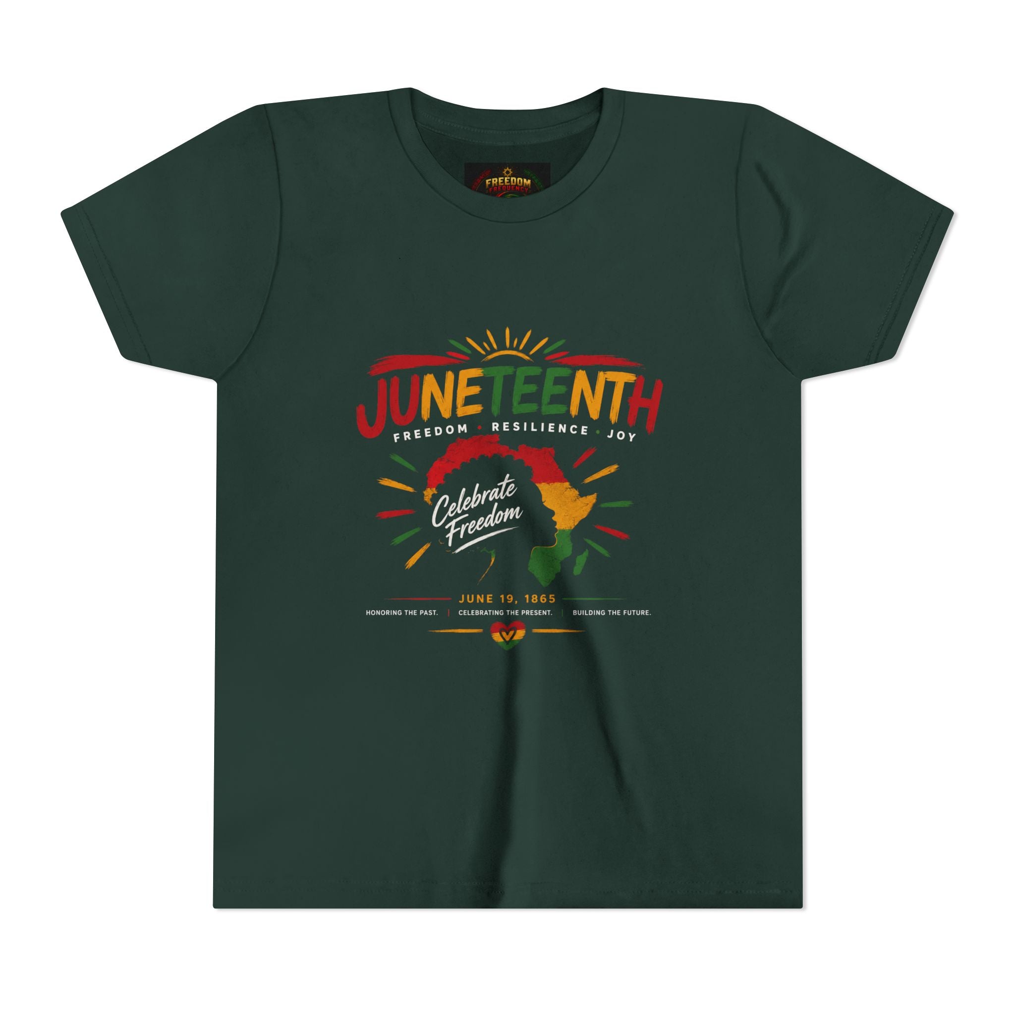 Juneteenth Youth Tee — Celebrate Freedom