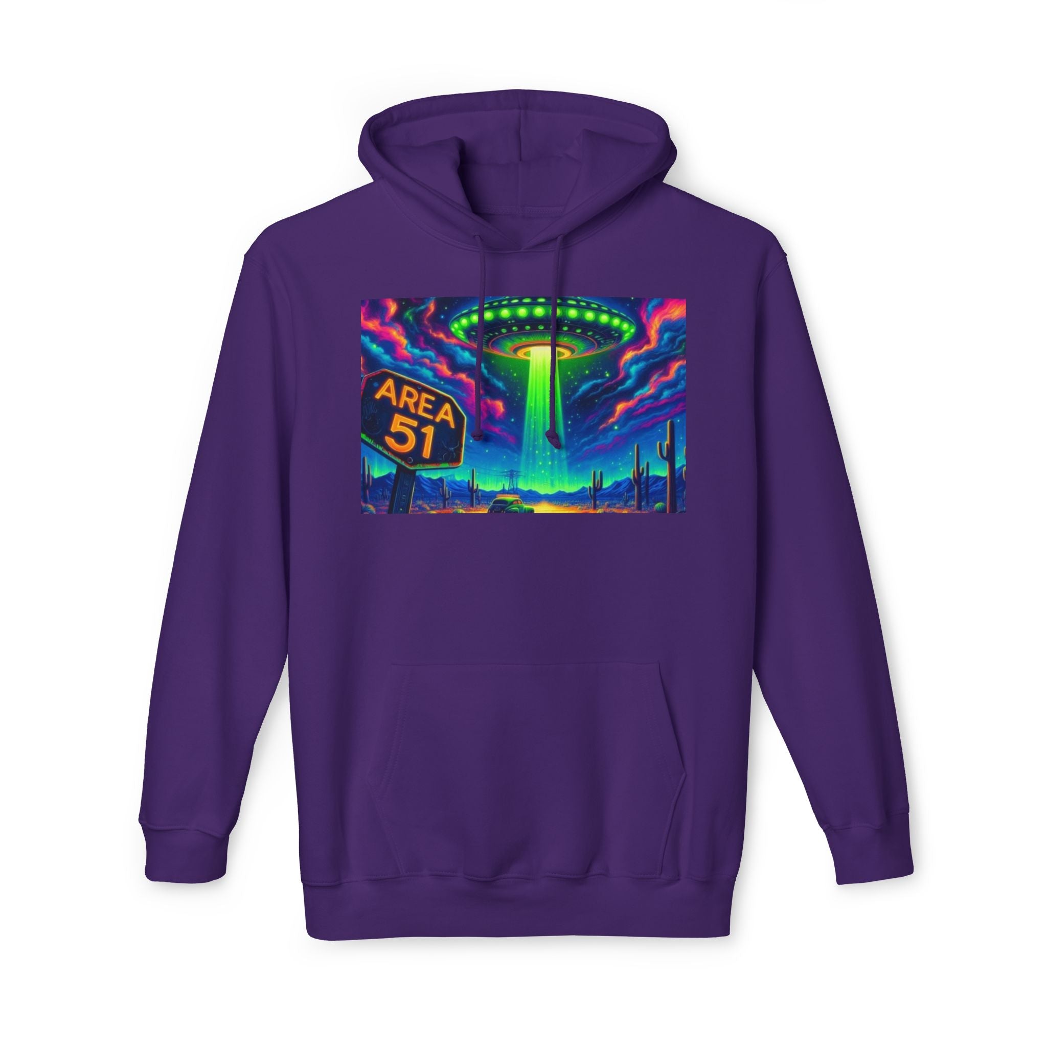Alien Abduction Hoodie, Area 51 Graphic, Unisex Sweatshirt, Fun Gift for UFO Lovers, Cozy Outerwear, Conspiracy Themed Apparel