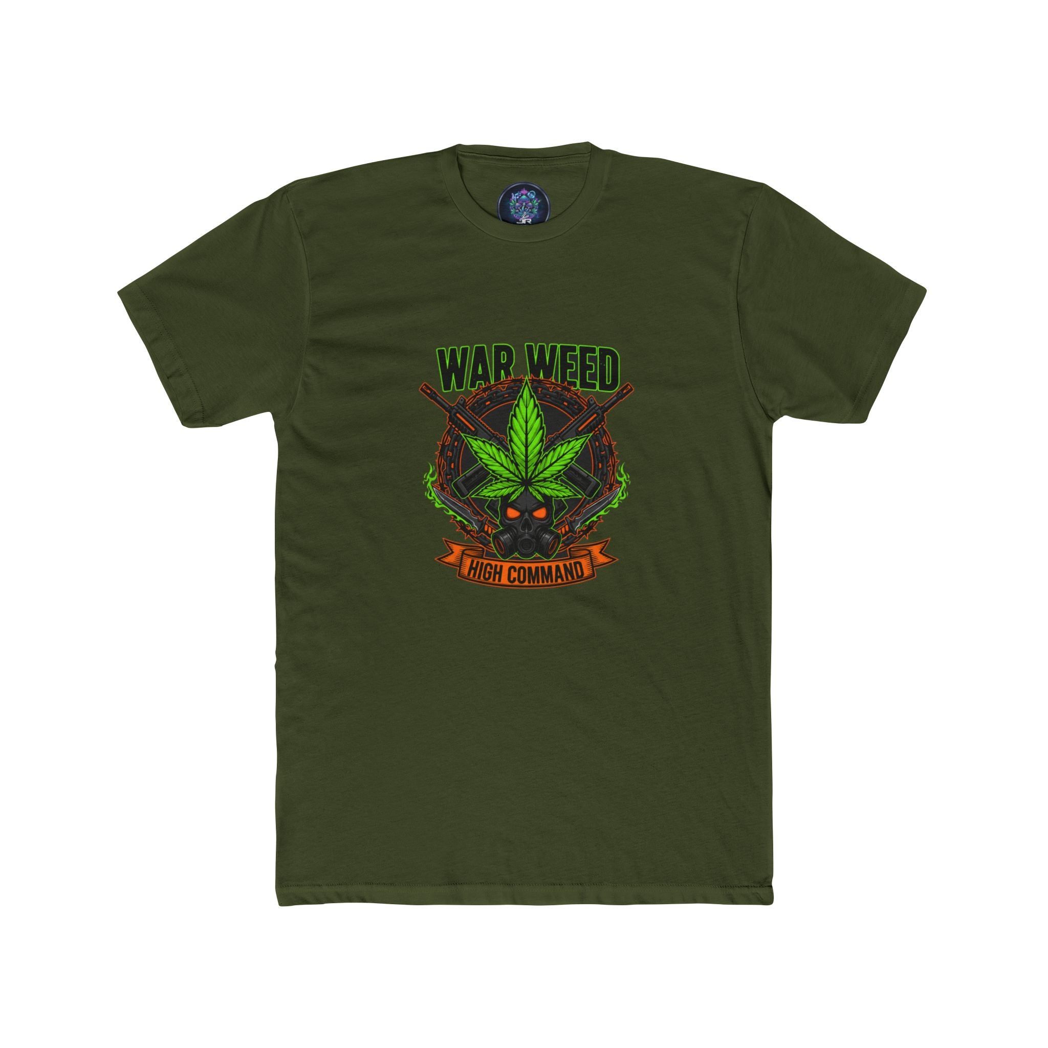 War Weed Unisex Cotton Crew Tee | Cannabis T-Shirt, Funny Shirt, Gift for Stoners, Weed Lovers Tee, 420 Apparel