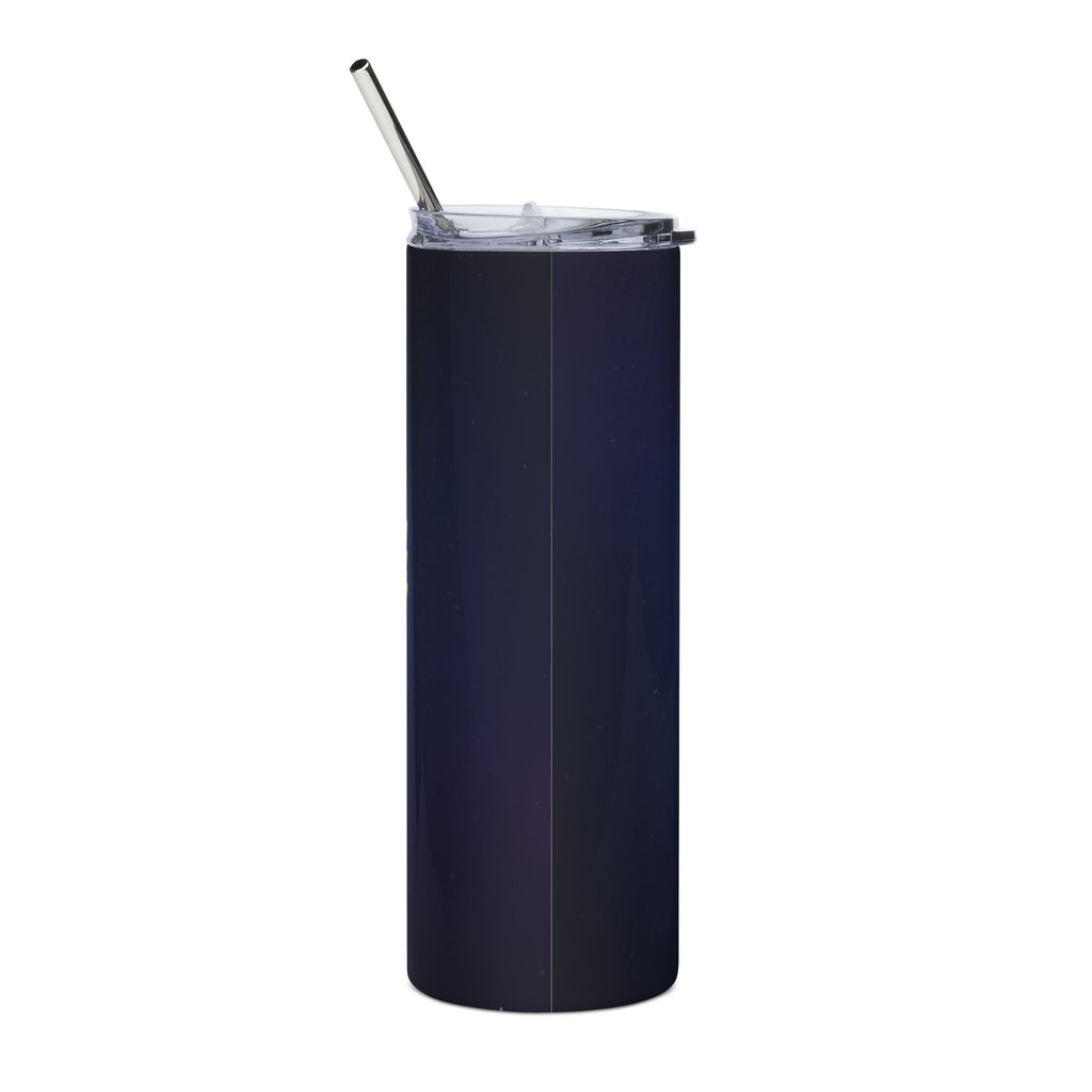 9th Grade Panther Stainless Steel Tumbler — 20oz Gold Crest Travel Cup Printify
