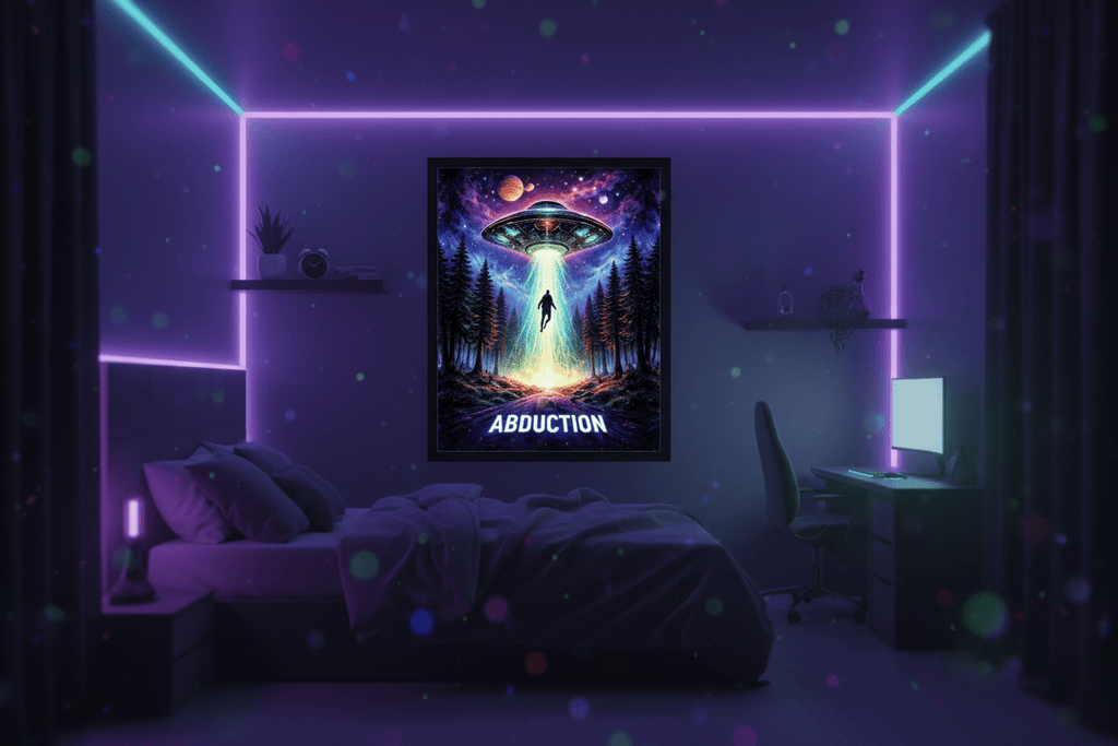 Dark Bedroom LED Setup