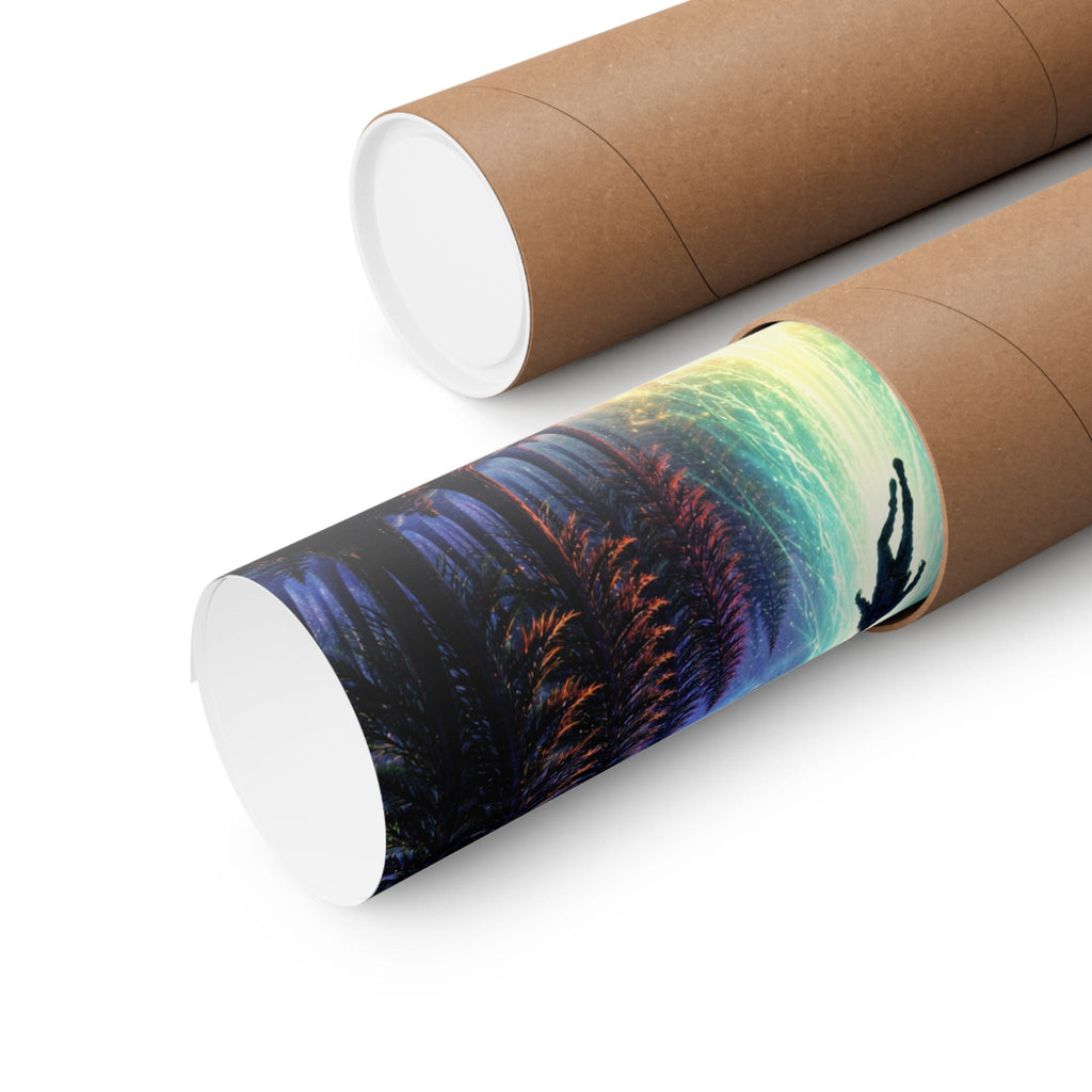 ABDUCTION — Cinematic UFO Art Print Printify