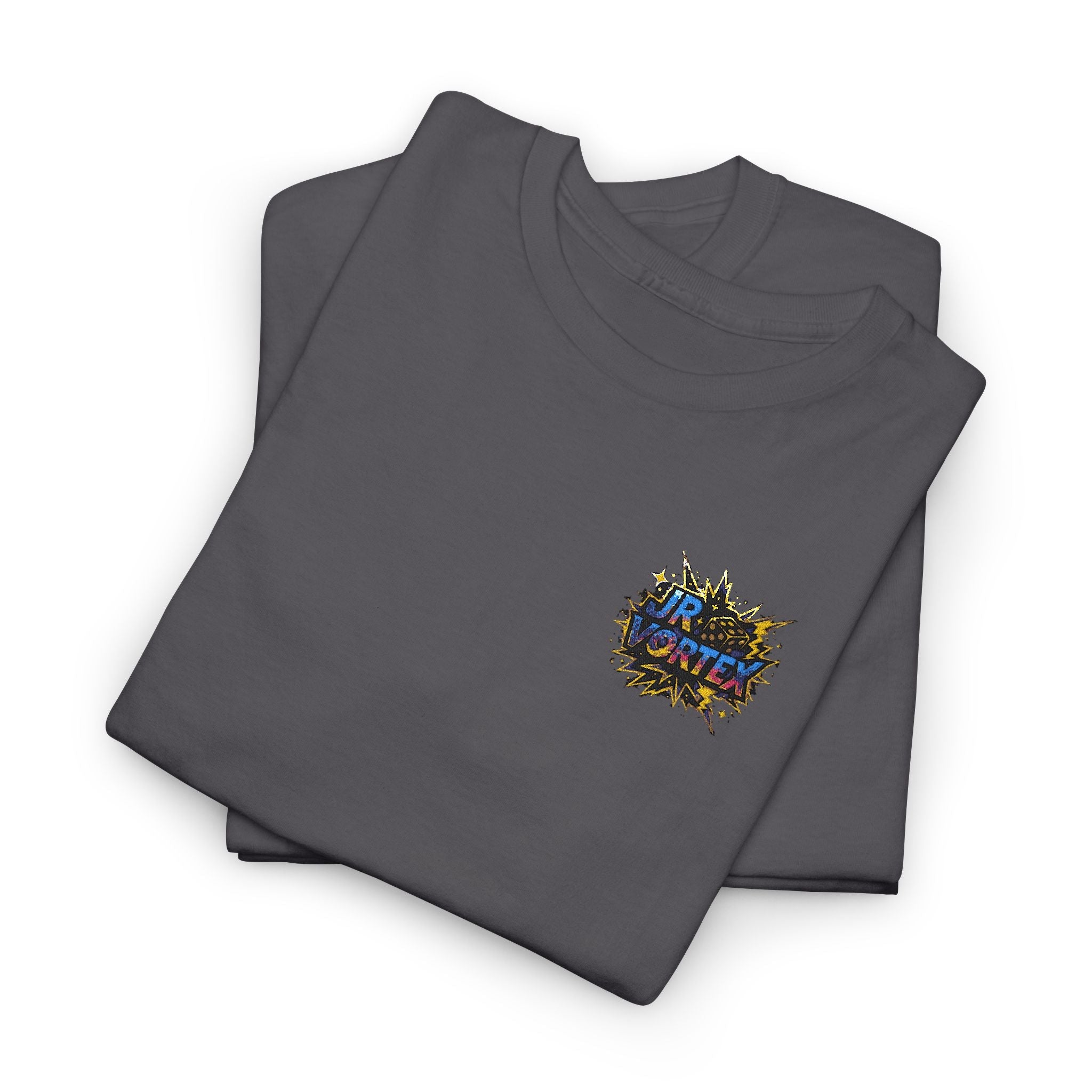 Abstract Galaxy Chest Tee — Small Colorful Nebula Graphic T-Shirt Printify
