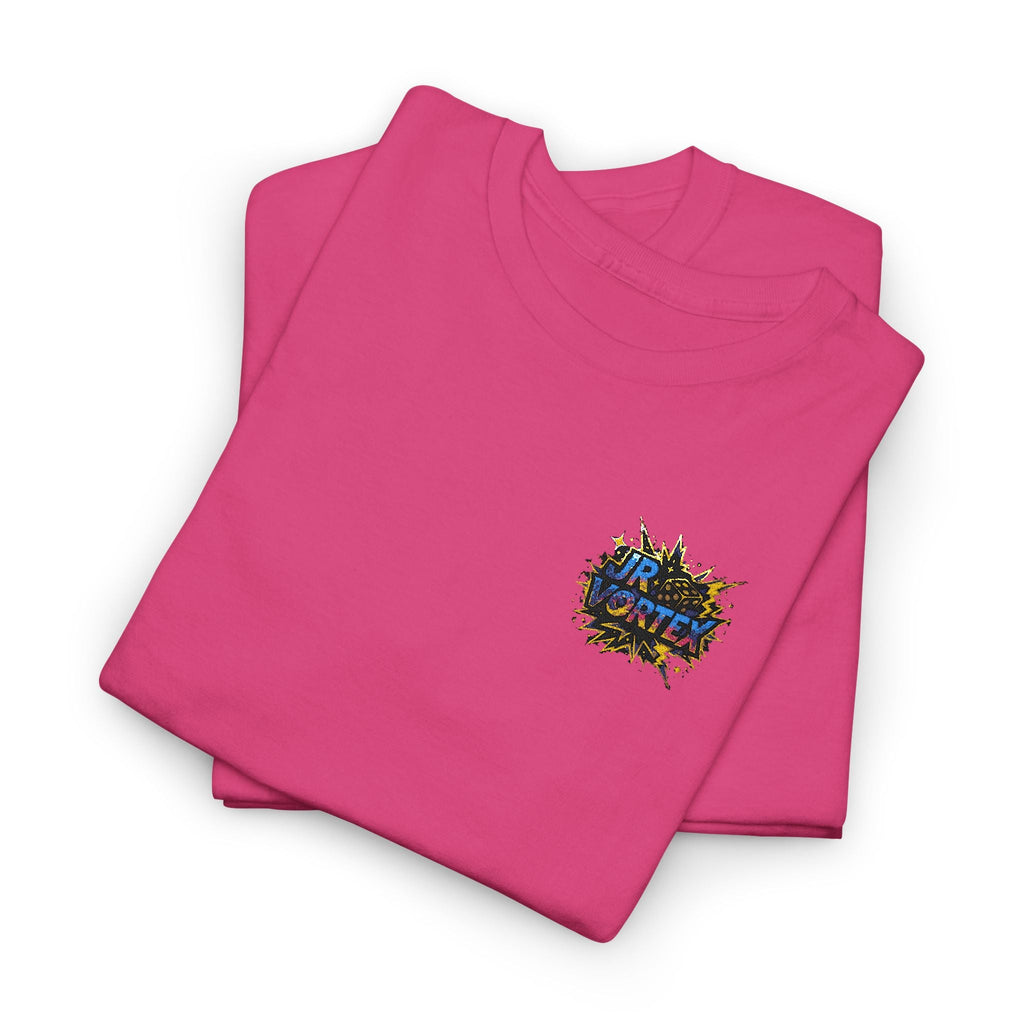 Abstract Galaxy Chest Tee — Small Colorful Nebula Graphic T-Shirt Printify