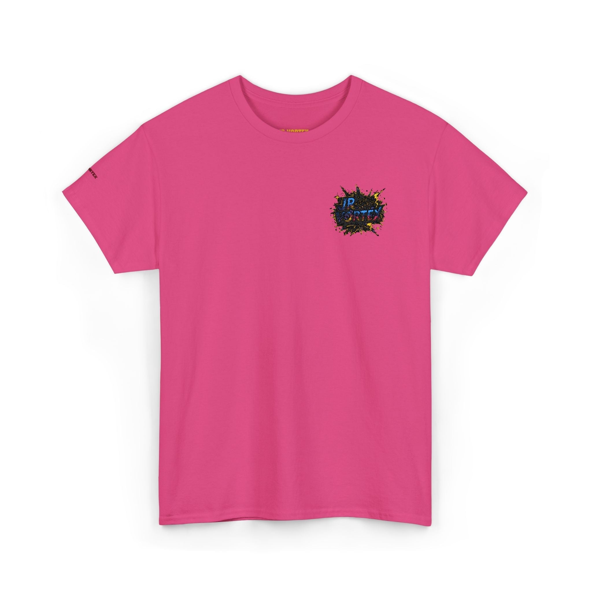 Abstract Galaxy Chest Tee — Small Colorful Nebula Graphic T-Shirt Printify