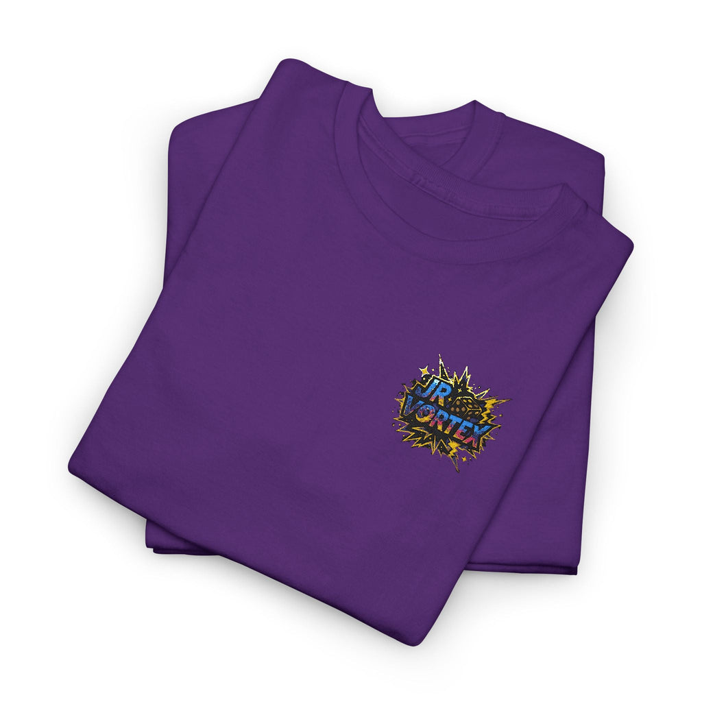 Abstract Galaxy Chest Tee — Small Colorful Nebula Graphic T-Shirt Printify