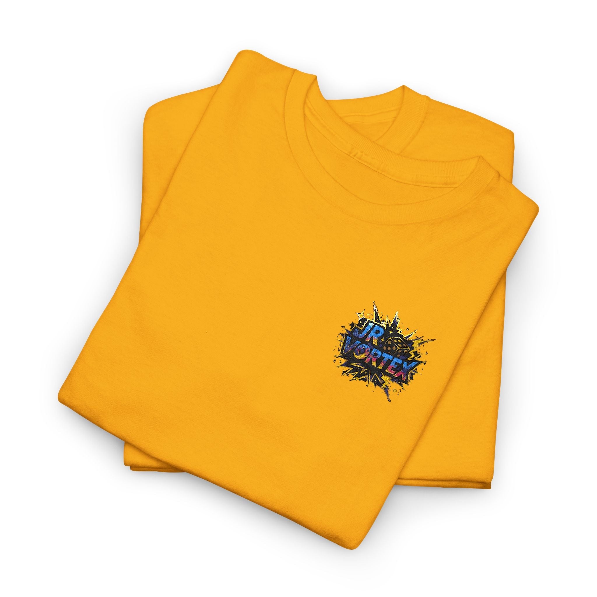 Abstract Galaxy Chest Tee — Small Colorful Nebula Graphic T-Shirt Printify