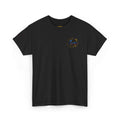 Abstract Galaxy Chest Tee — Small Colorful Nebula Graphic T-Shirt Printify