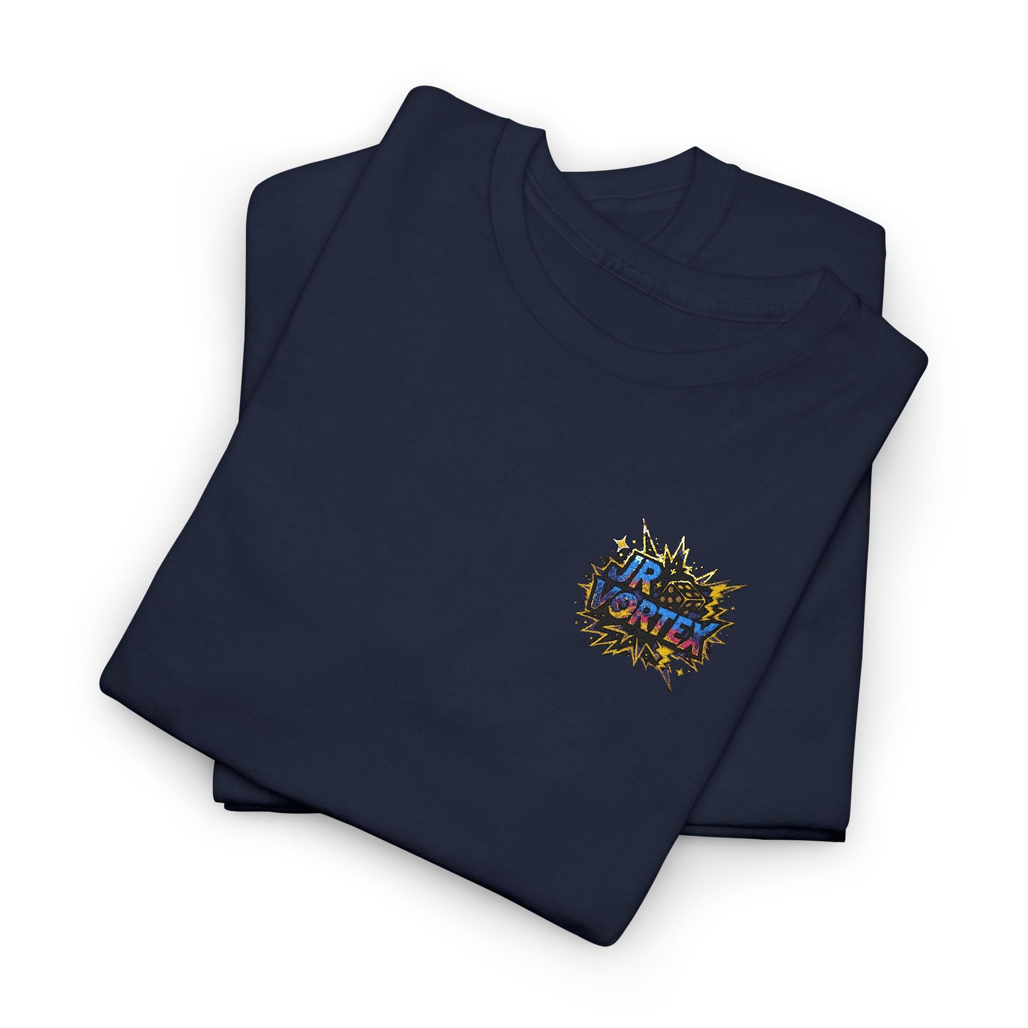 Abstract Galaxy Chest Tee — Small Colorful Nebula Graphic T-Shirt Printify