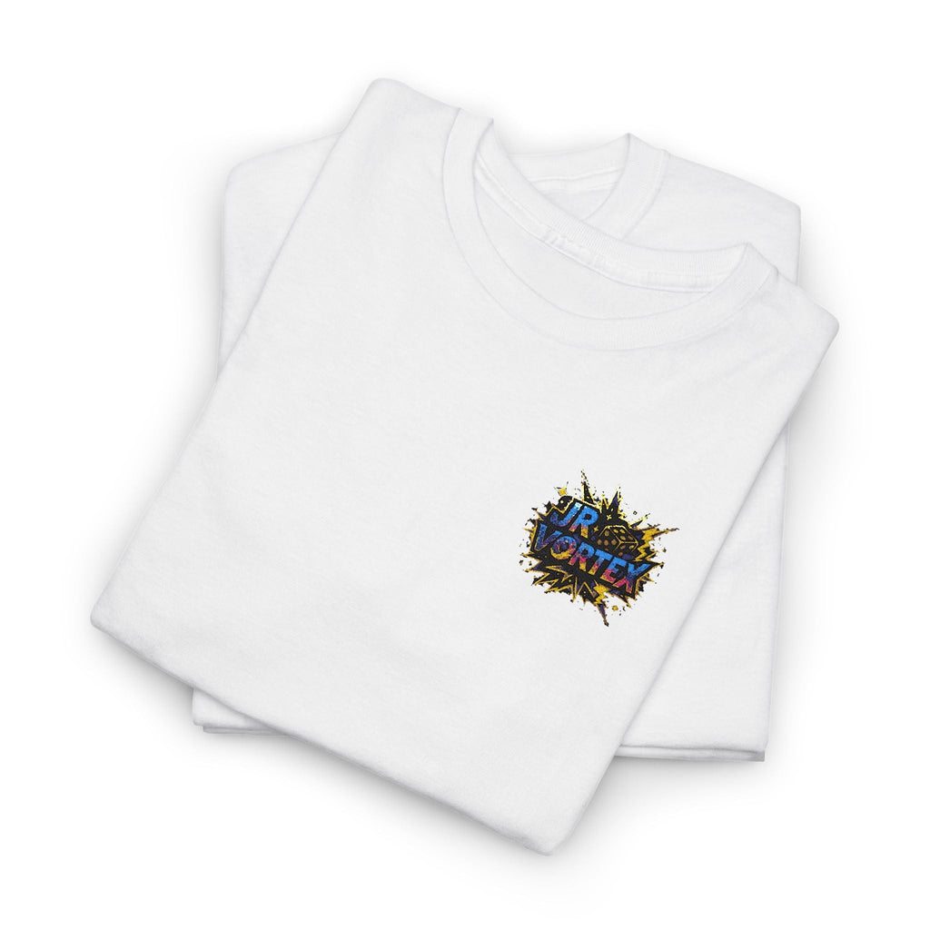 Abstract Galaxy Chest Tee — Small Colorful Nebula Graphic T-Shirt Printify