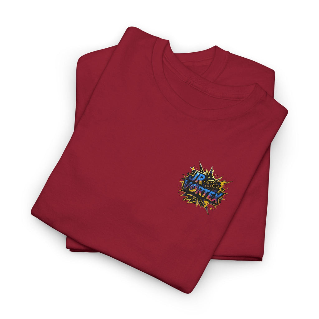 Abstract Galaxy Chest Tee — Small Colorful Nebula Graphic T-Shirt Printify