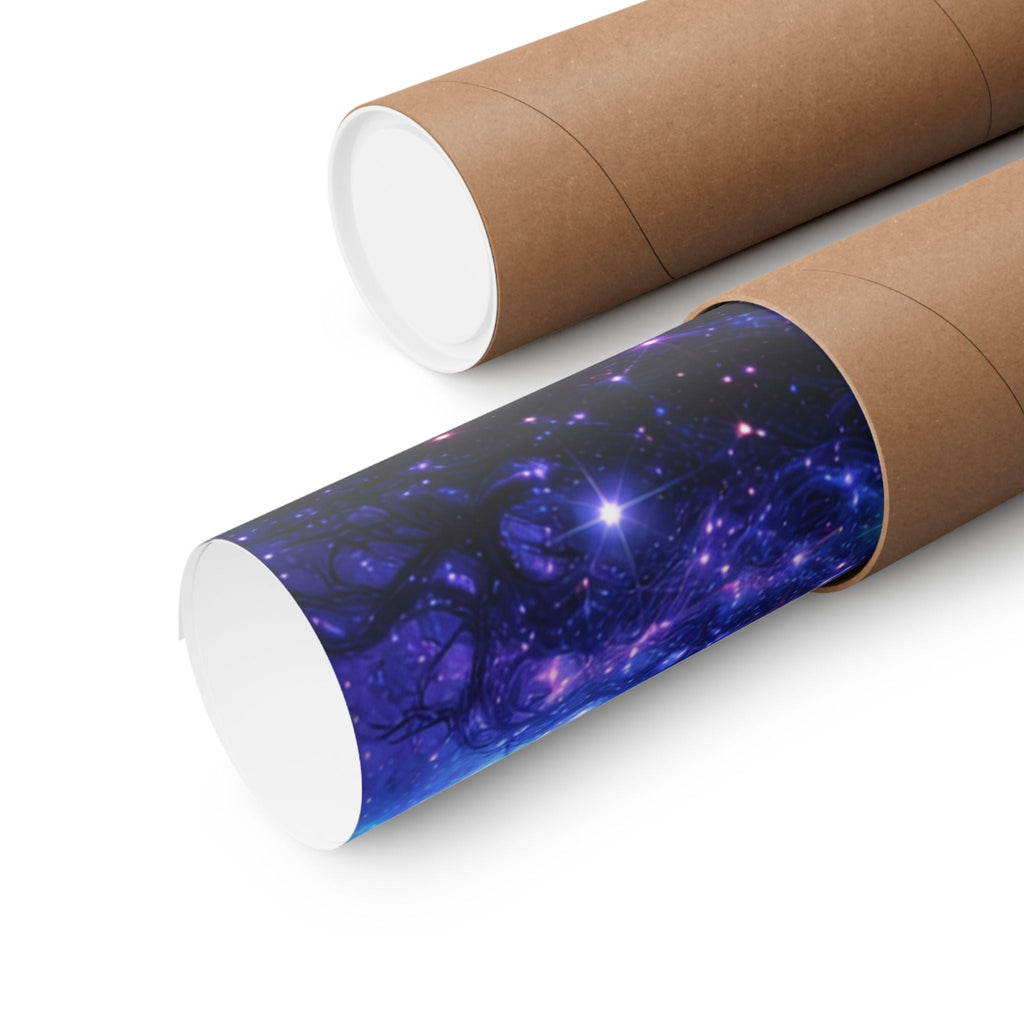 Afrocentric Cosmic Sisters Poster — Black Woman Space Art Print Printify