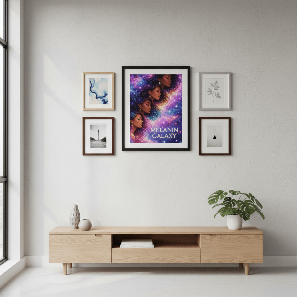 Melanin Galaxy Poster Gallery Wall Lifestyle