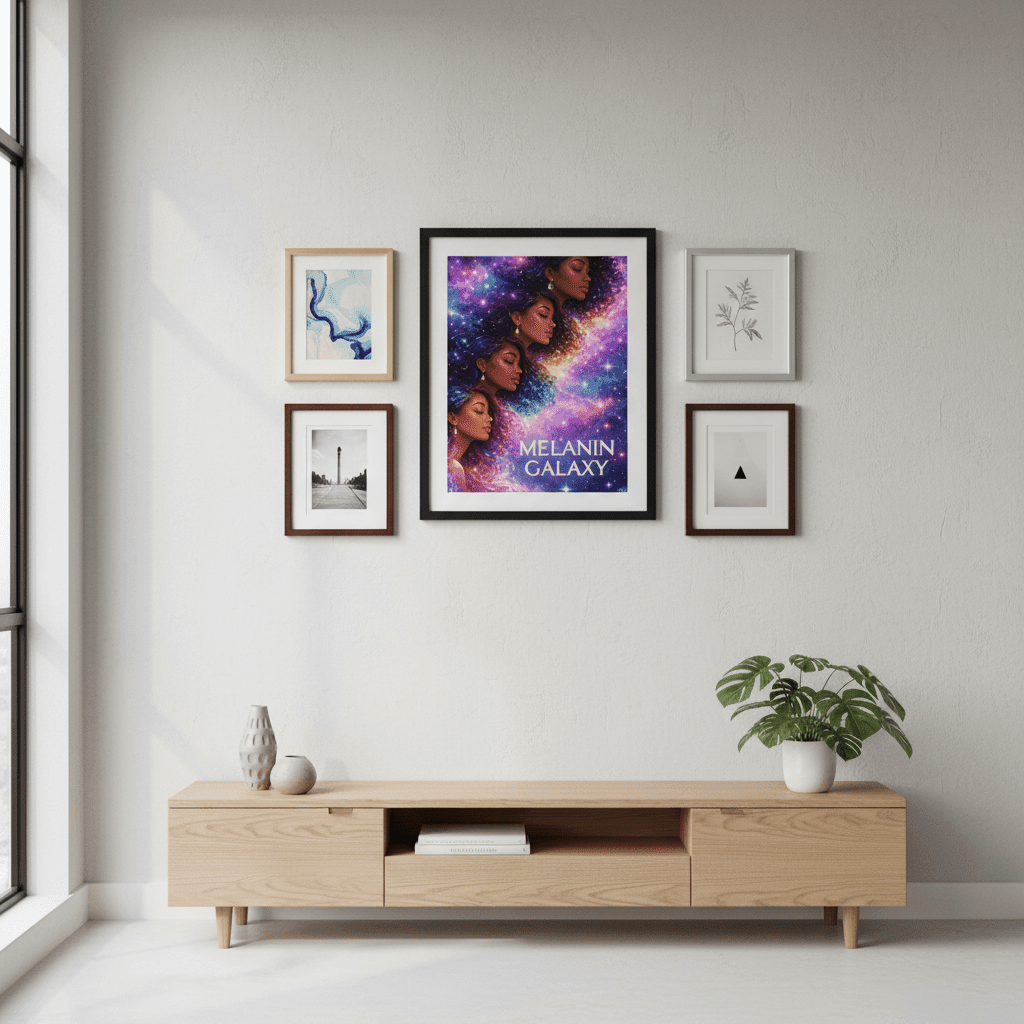 Melanin Galaxy Poster Gallery Wall Lifestyle