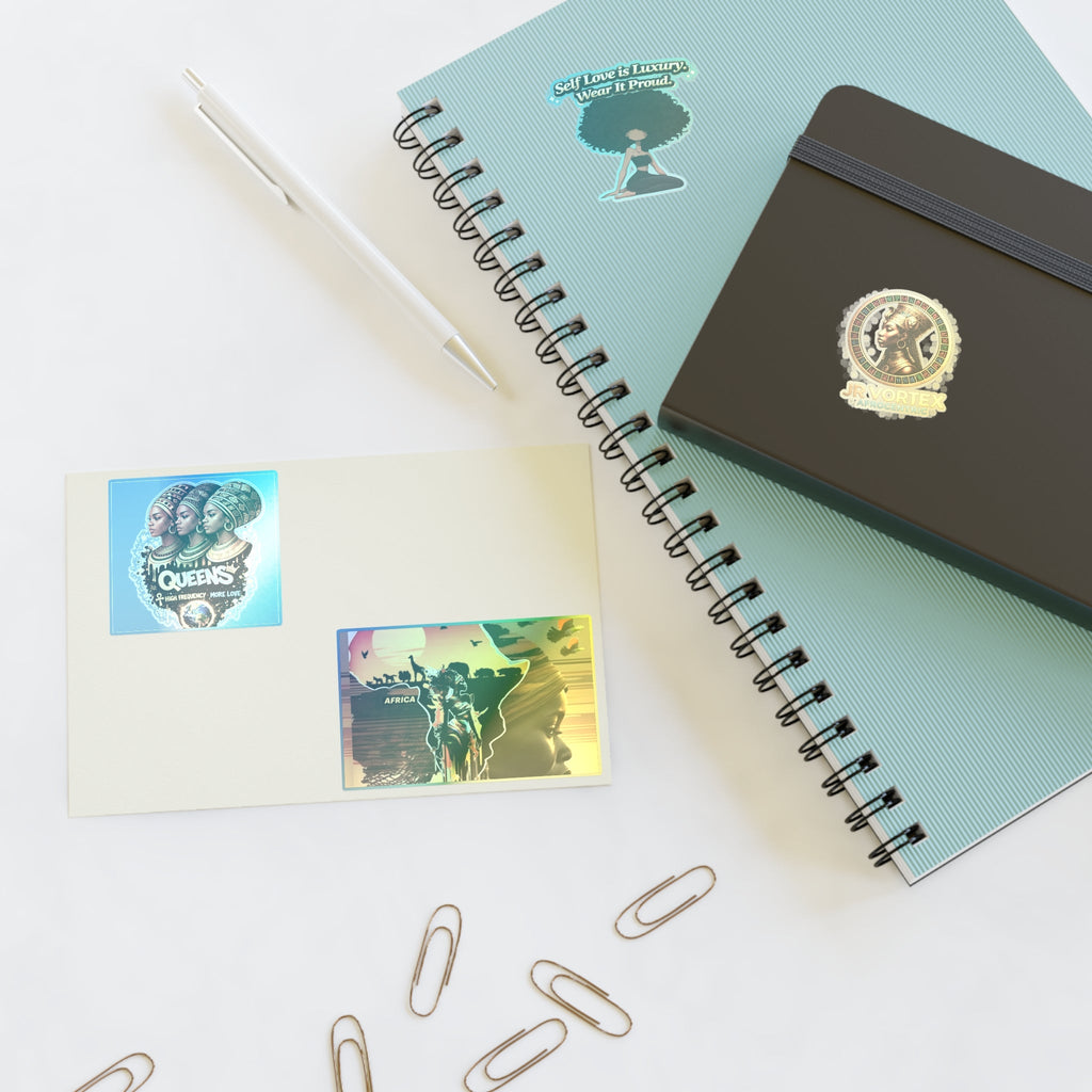 Afrocentric Queens Sticker Sheet — Black Girl Magic, Self-Love & Africa Pride Decals Printify