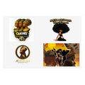 Afrocentric Queens Sticker Sheet — Black Girl Magic, Self-Love & Africa Pride Decals Printify