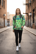 Lifestyle image of alien UFO sweatshirt