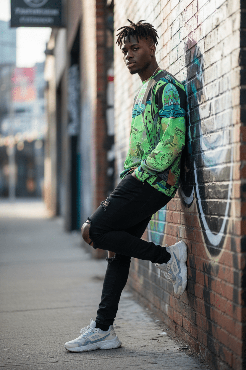Lifestyle image with Black model