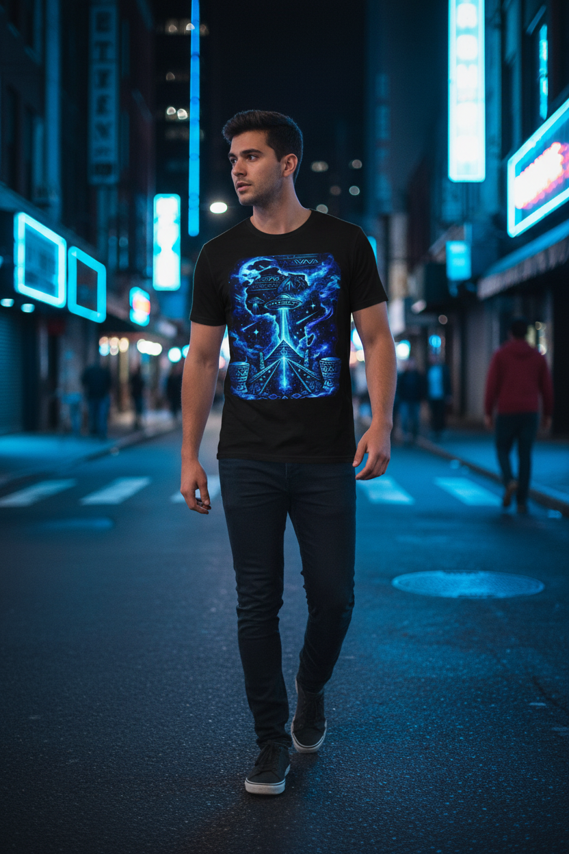 Alien Abduction Neon Tee — Walking Street Lifestyle