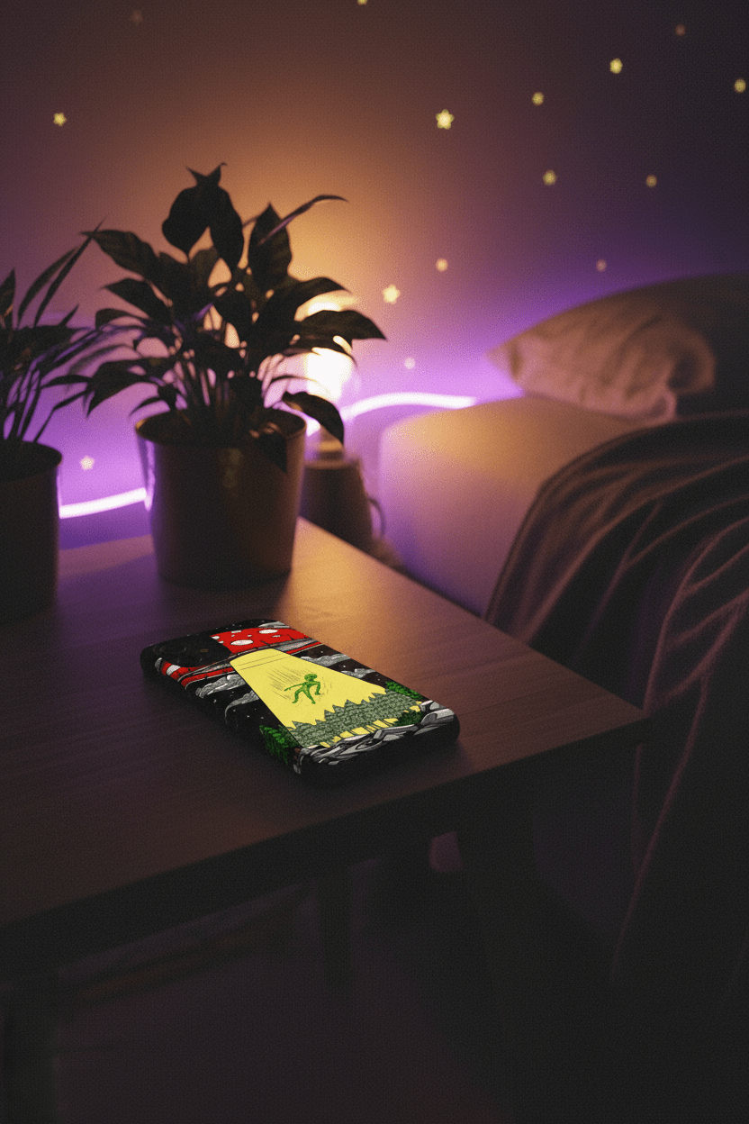 Bedside with LED lights