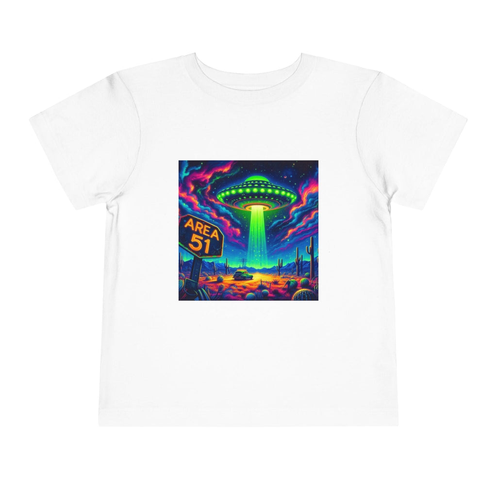 Alien Adventure Toddler Tee, Fun UFO Shirt, Area 51 Theme, Kids Graphic Tee, Outer Space Gift, Playful Summer Outfit