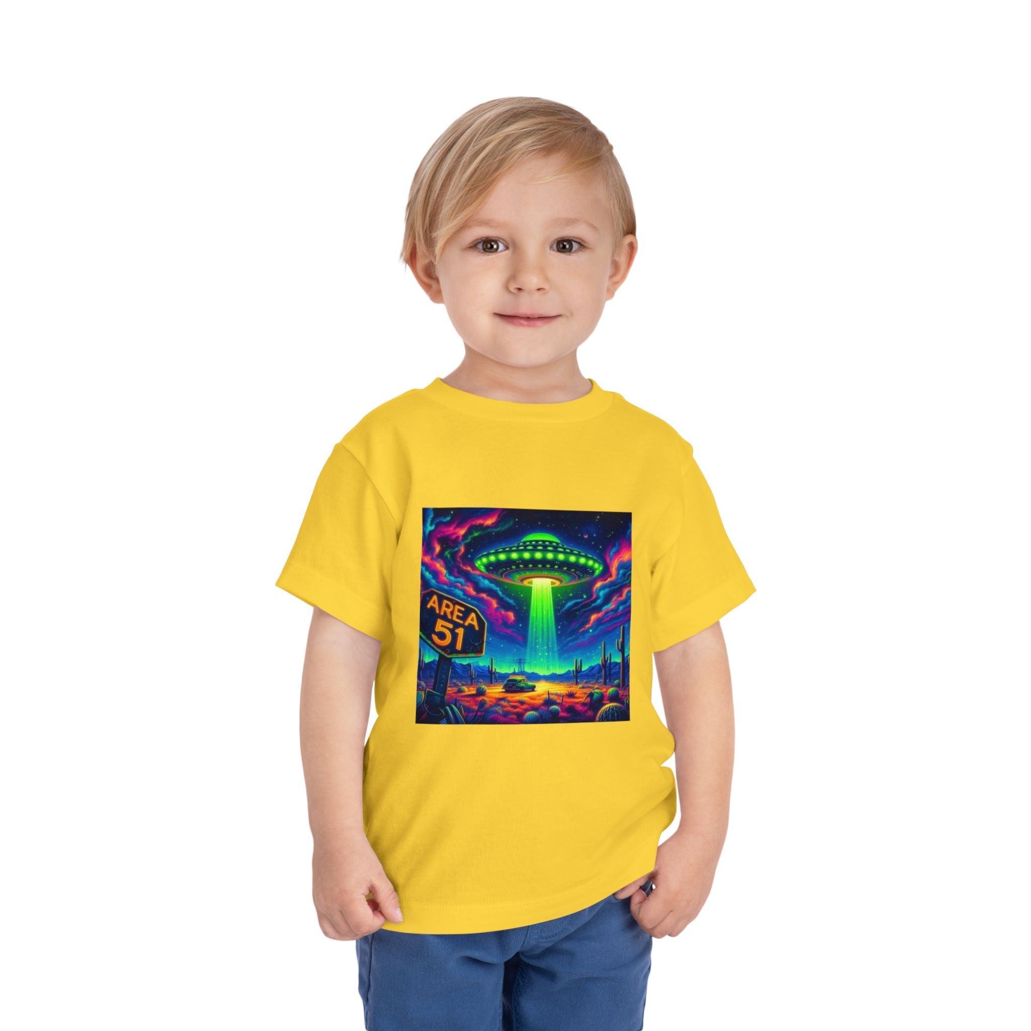 Alien Adventure Toddler Tee, Fun UFO Shirt, Area 51 Theme, Kids Graphic Tee, Outer Space Gift, Playful Summer Outfit