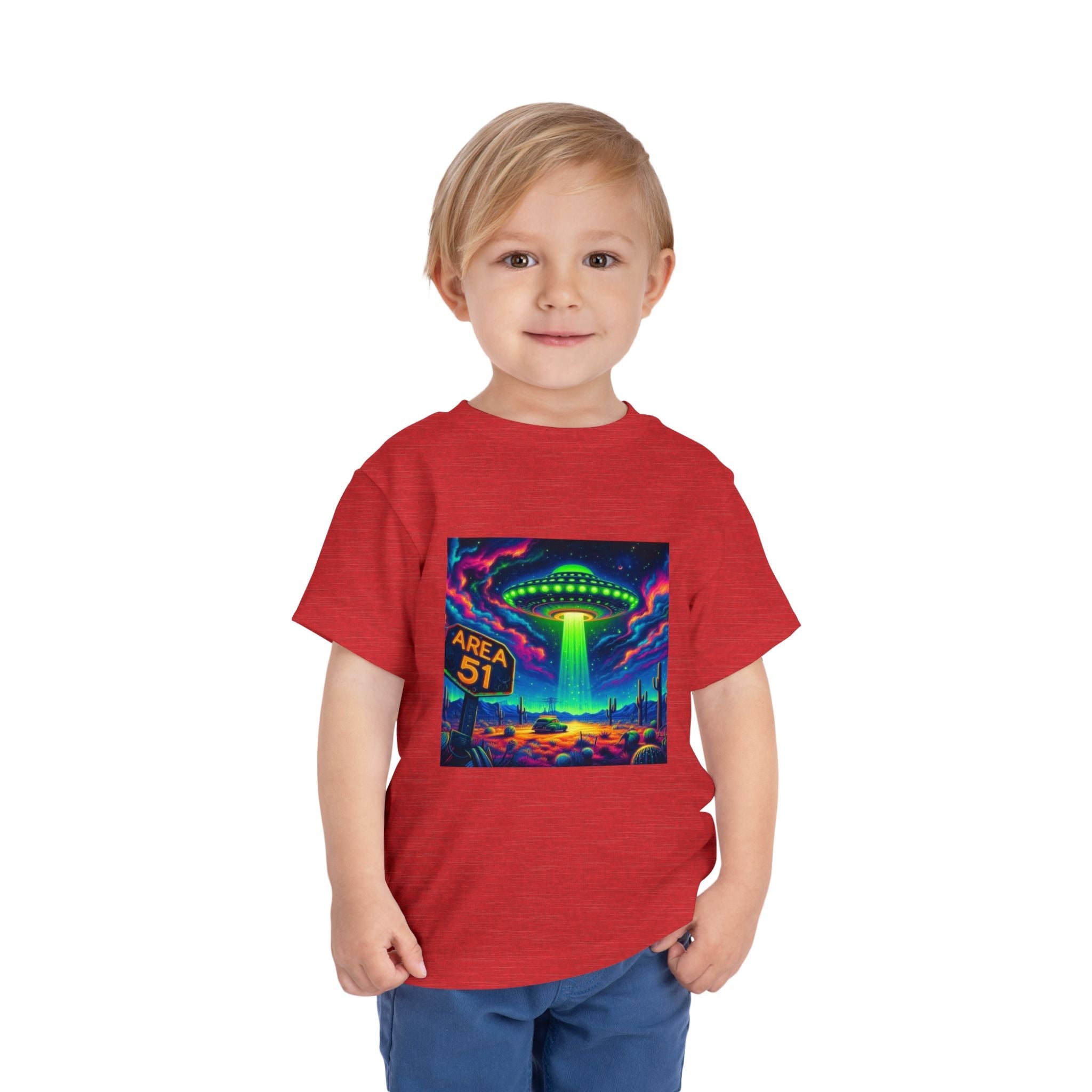 Alien Adventure Toddler Tee, Fun UFO Shirt, Area 51 Theme, Kids Graphic Tee, Outer Space Gift, Playful Summer Outfit