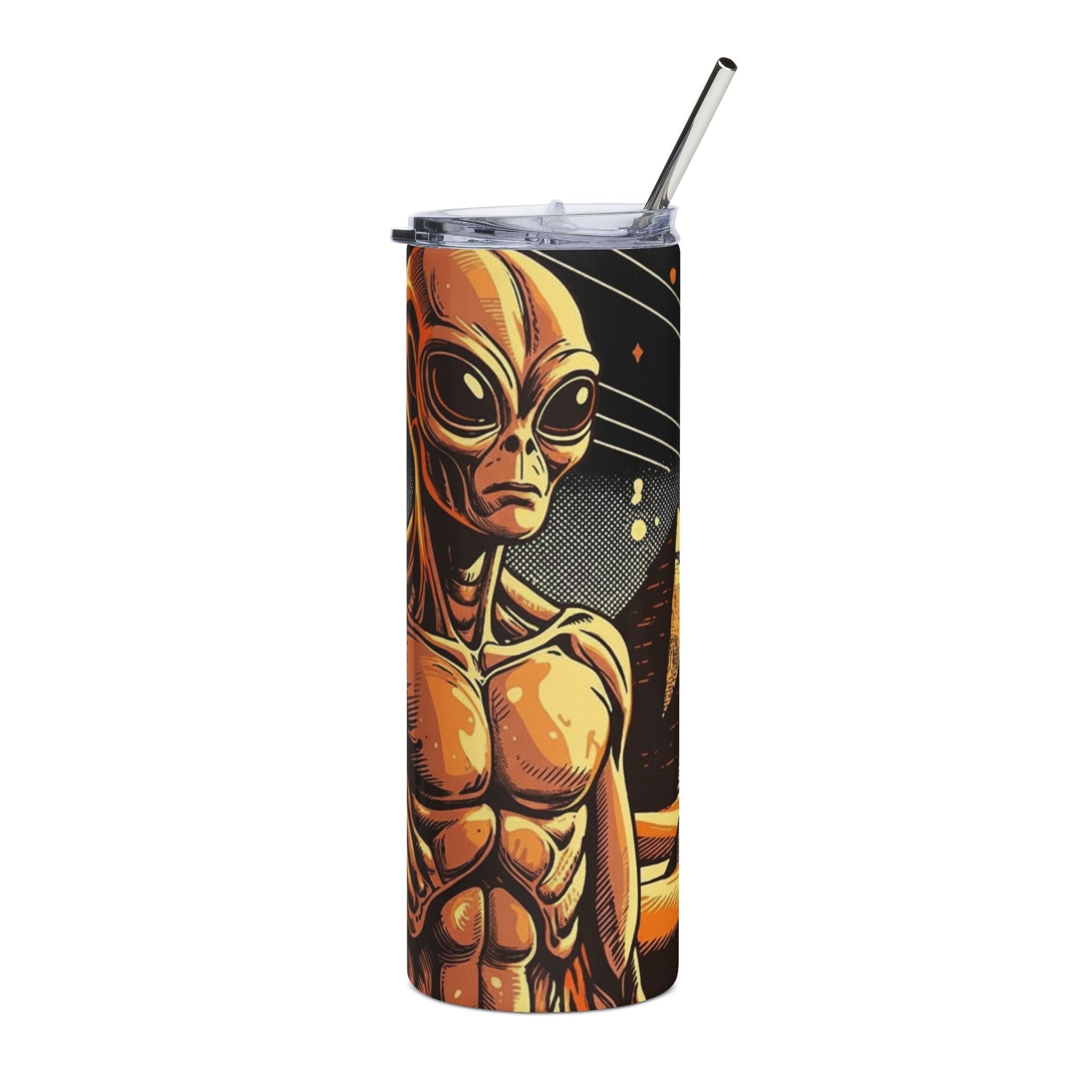 Alien Adventure Tumbler – 20oz Stainless Steel | Alien Utopia Printify