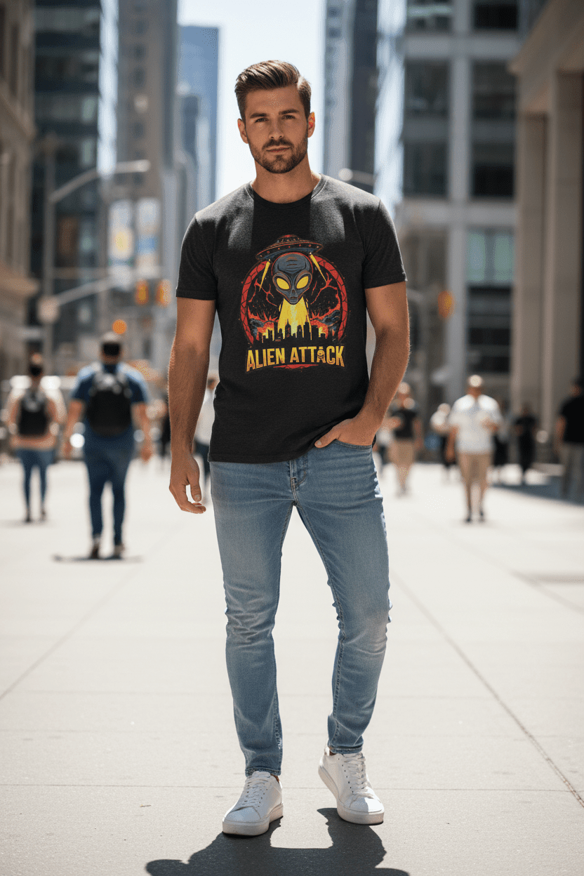 Alien Attack Tee Daylight