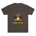 Alien Attack Tri-Blend Crew Tee - Unisex Graphic T-Shirt for Sci-Fi Fans Printify