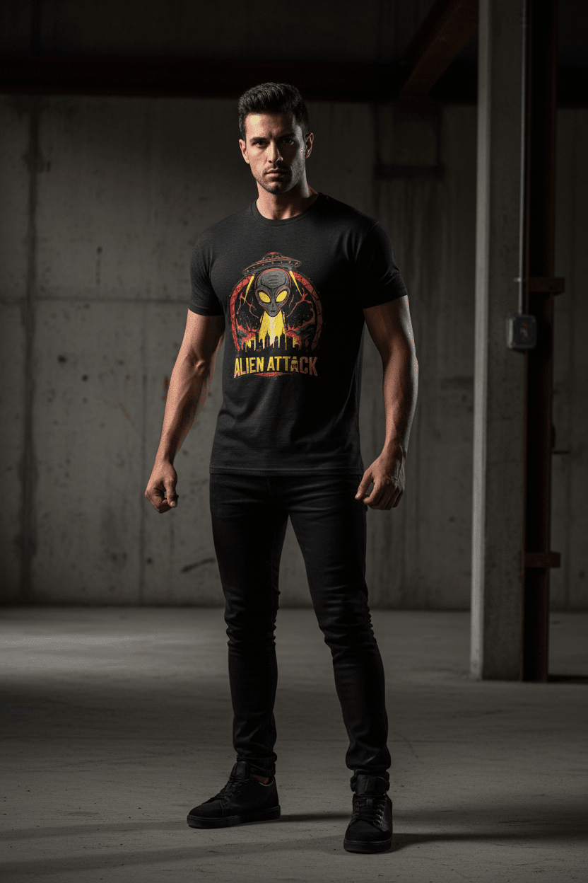 Alien Attack Tee Industrial