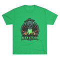 Alien Attack Unisex Tri-Blend Tee - Fun Graphic Tee for Sci-Fi Lovers Printify