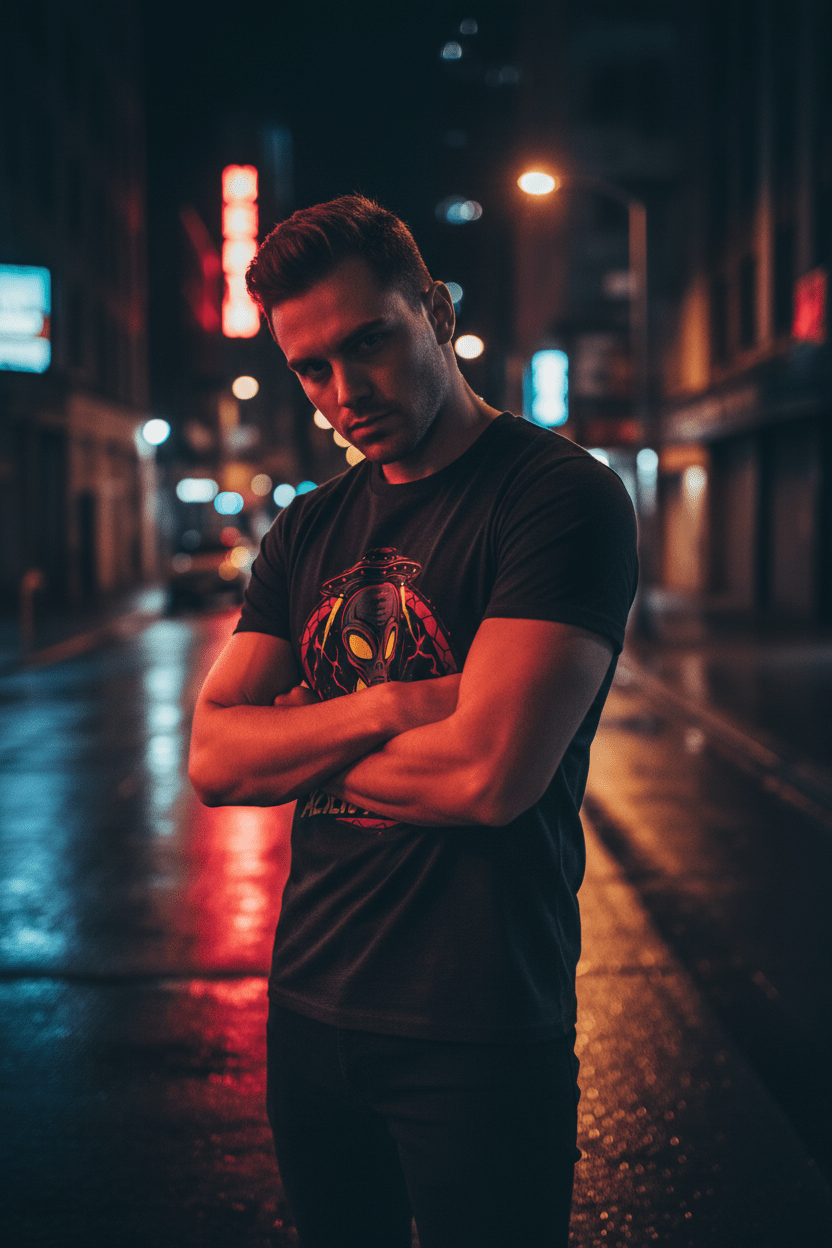 Alien Attack Tee Urban Night